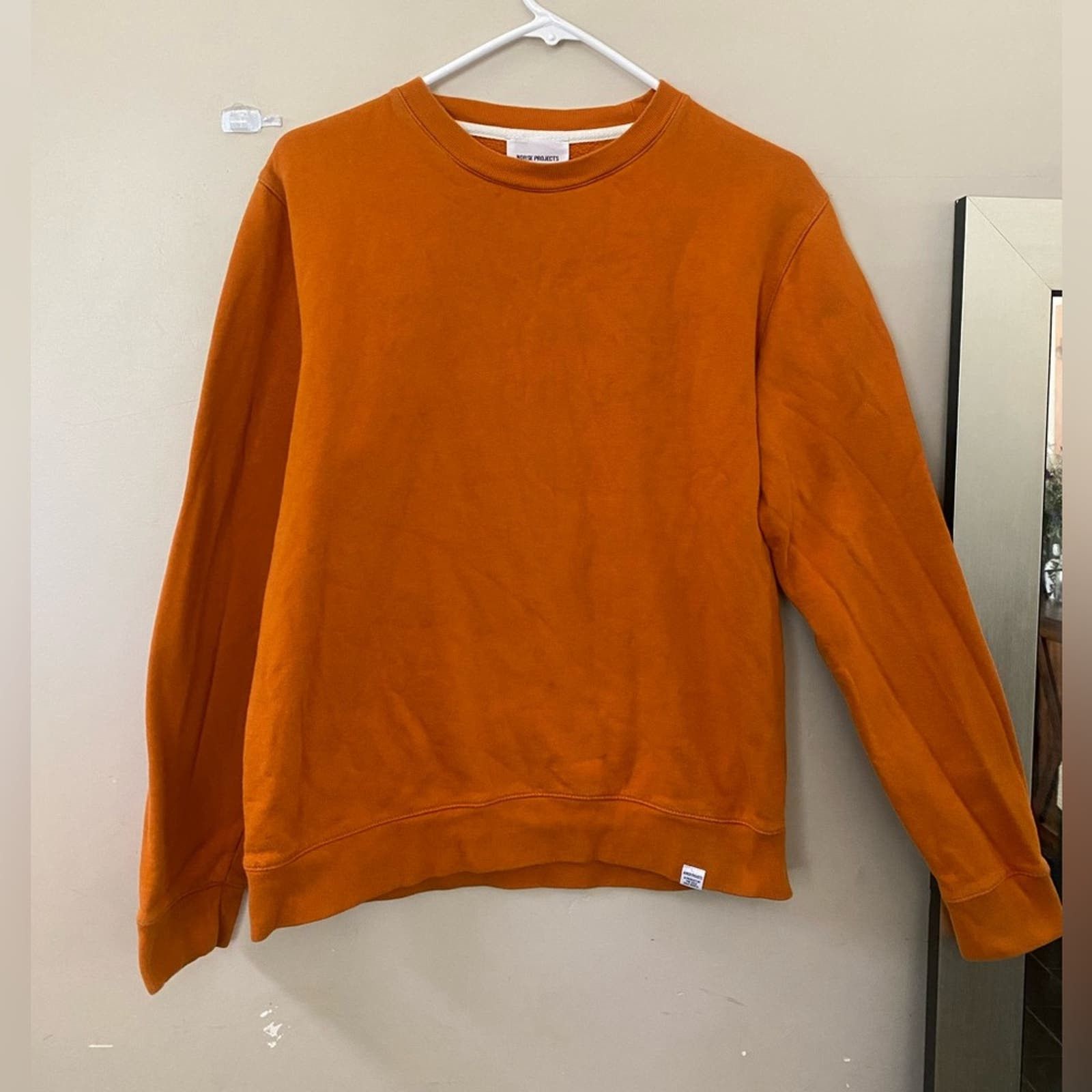 NORSE PROJECTS VAGN CLASSIC CREW SWEAT OXIDE ORANGE M
