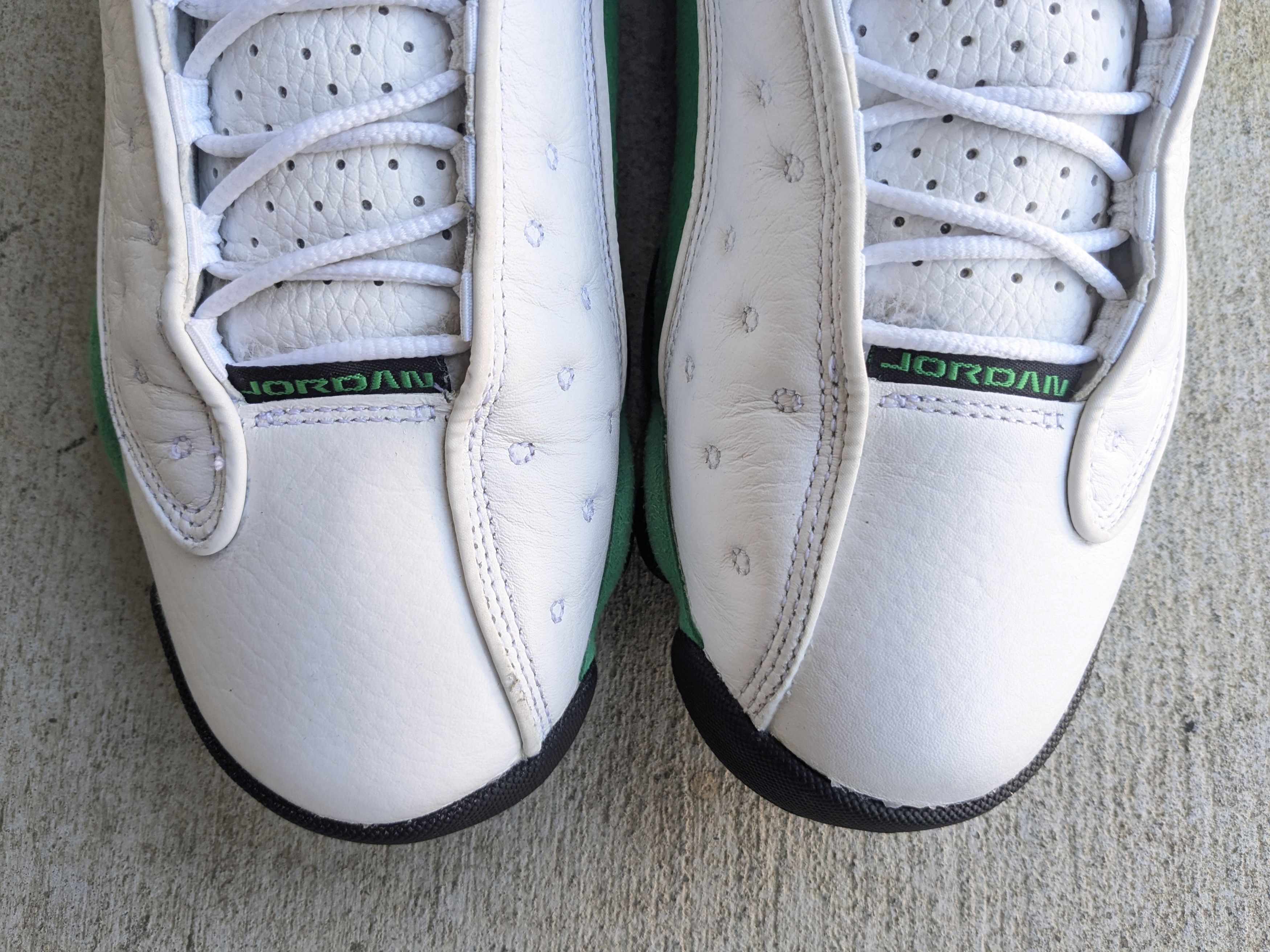 Jordan Brand Nike Air Jordan 13 Lucky Green Size 9.5 White DB6537-113 Size US 9.5 / EU 42-43 - 5 Thumbnail