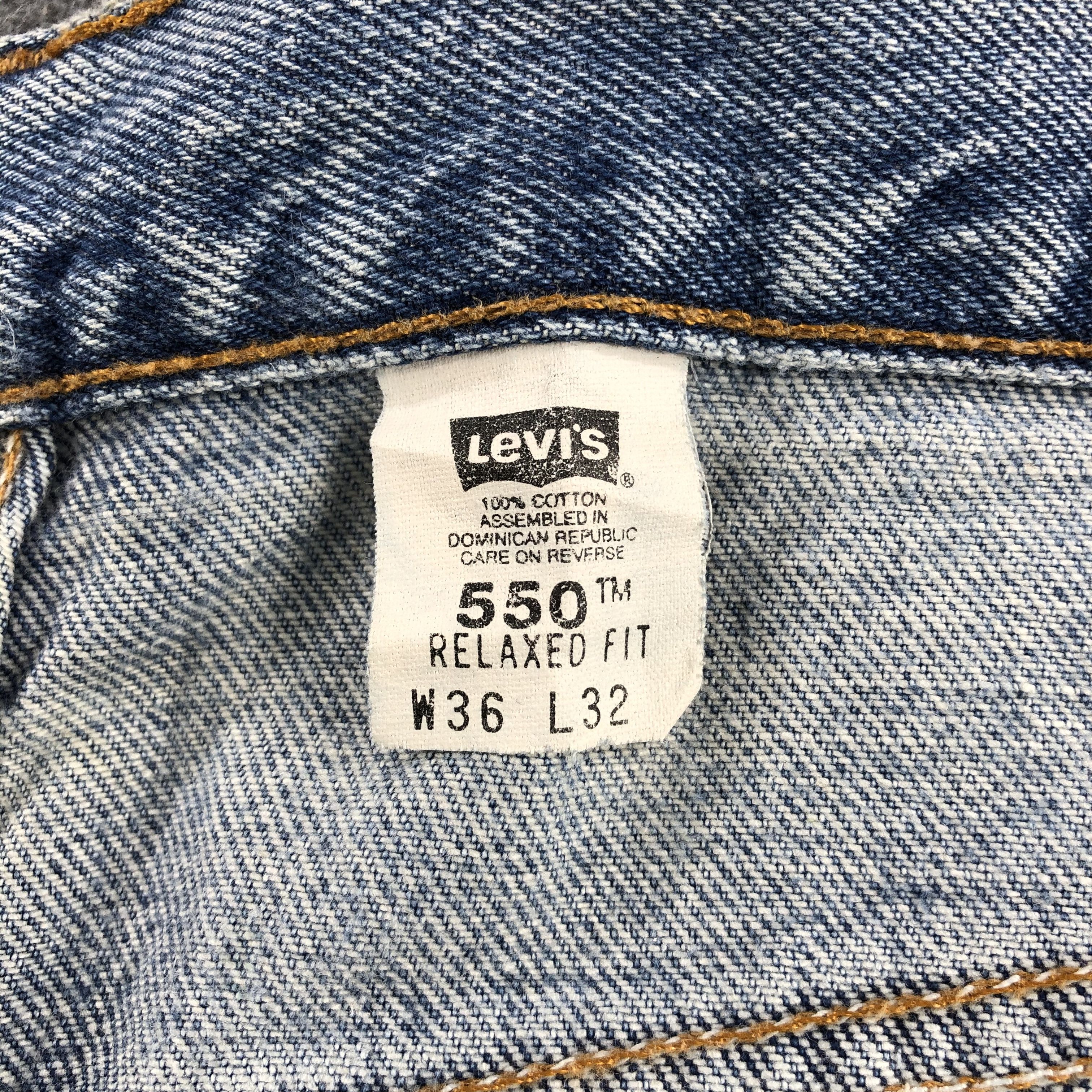 Levi's Vintage 90s Blue Wash Levis 550 Jeans-J1464 Size US 36 / EU 52 - 11 Thumbnail