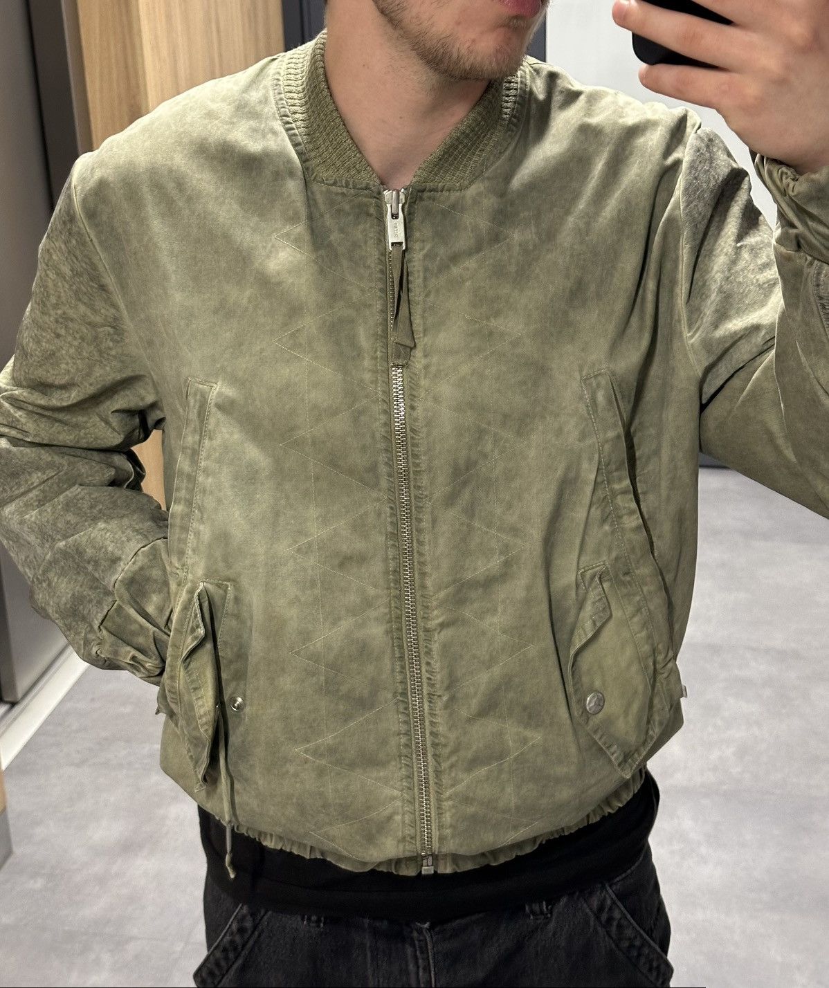 Silent By Damir Doma Silent by Damir Doma heavy cotton/viscose bomber jacket Size US S / EU 44-46 / 1 - 2 Thumbnail