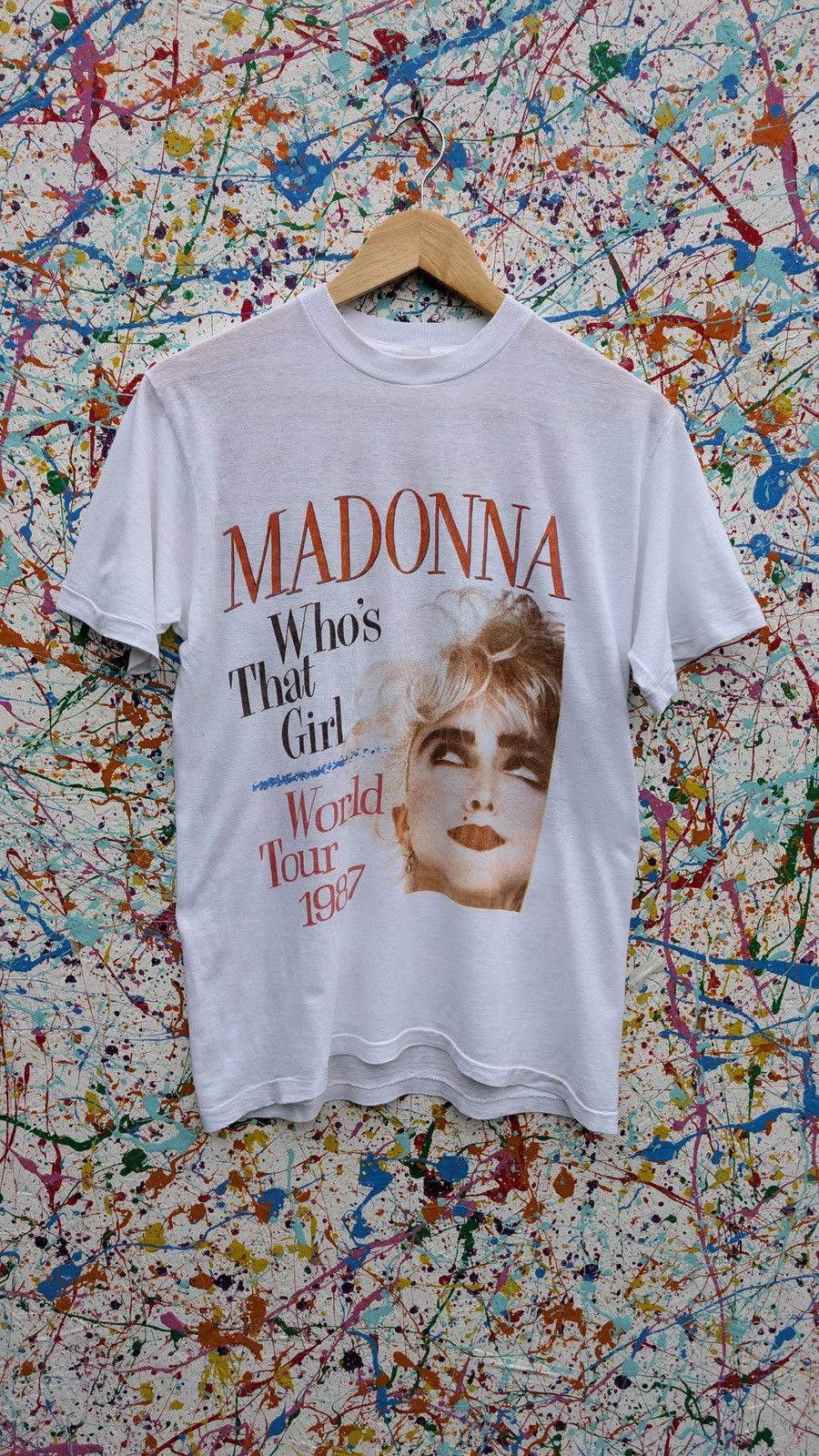Vintage Madonna Tshirt 1987 Tour Europe Band Tee Small 80s