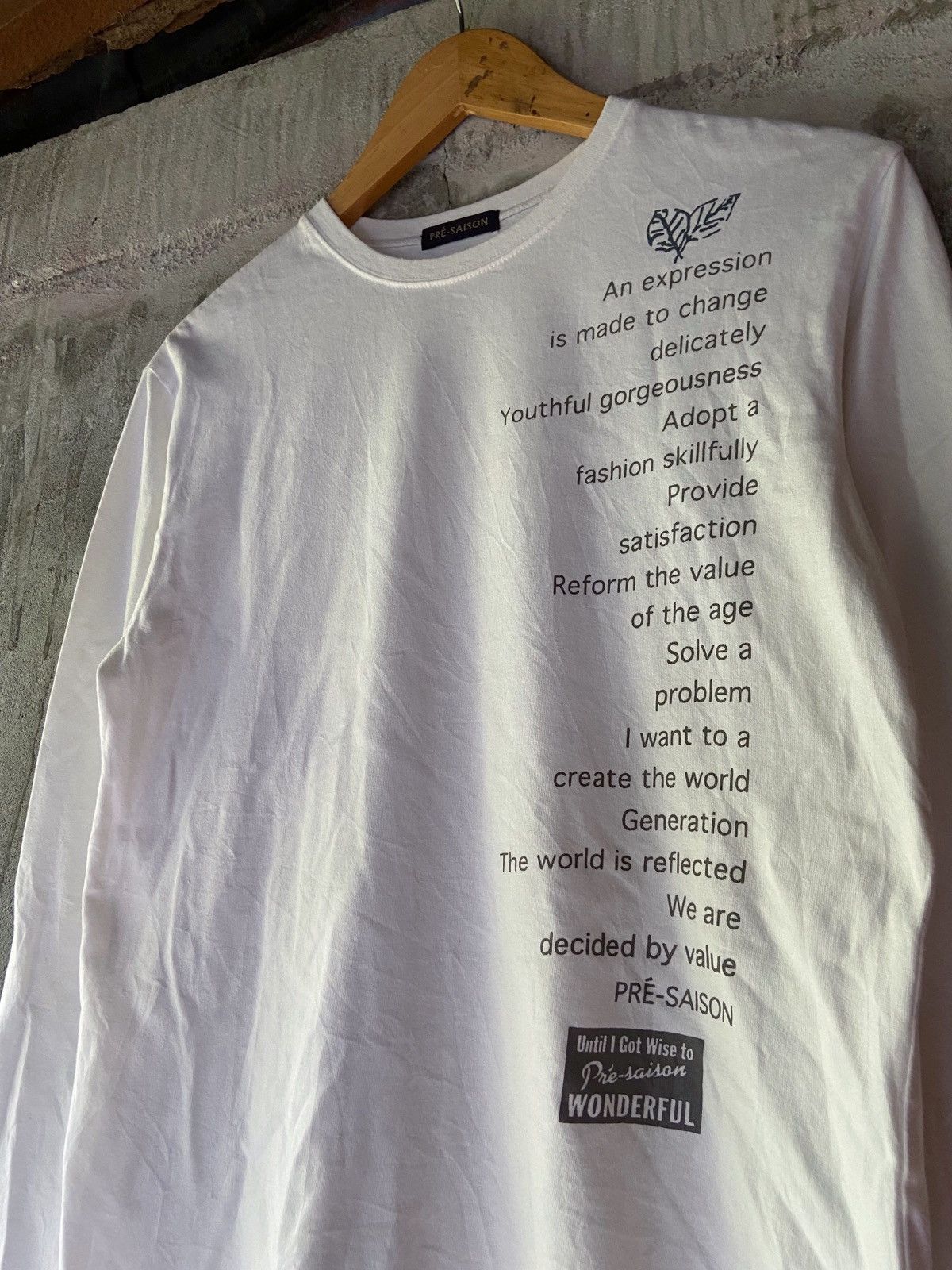 If Six Was Nine × Japanese Brand × Le Grande Bleu (L.G.B.) I WANT TO A CREATE THE WORLD GENERATION LONG SLEEVE Size US S / EU 44-46 / 1 - 3 Thumbnail