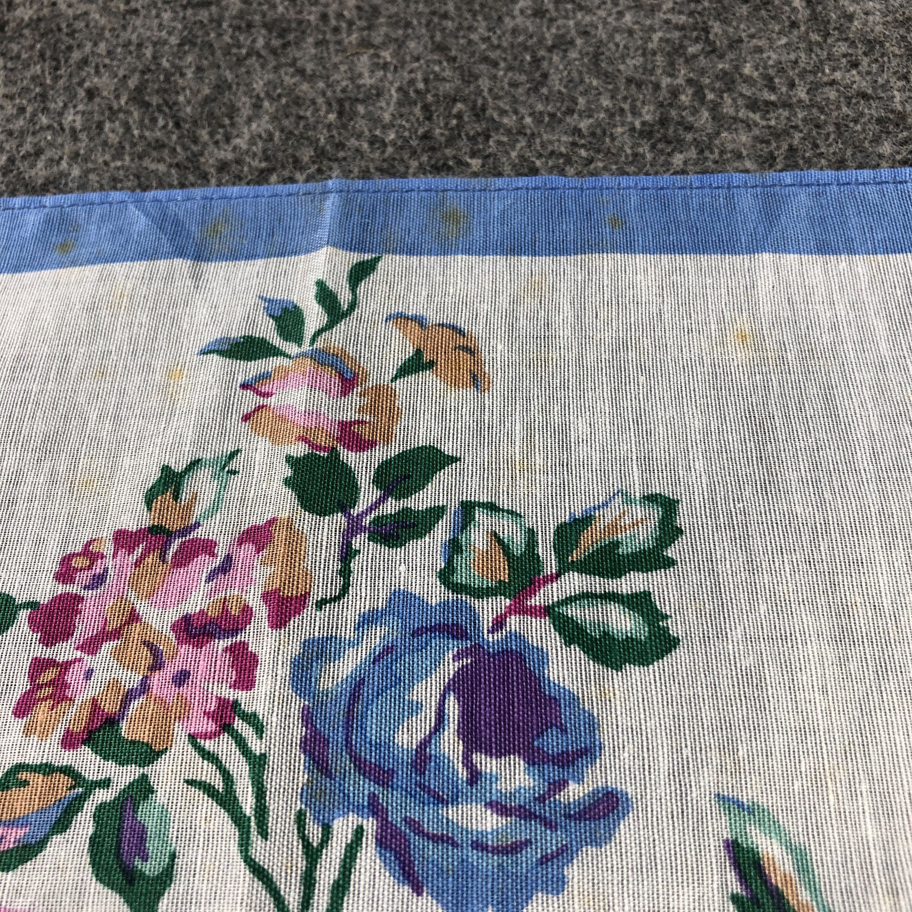 Kenzo × Vintage Kenzo Floral Handkerchief Neckerchief Bandana H2492 Size ONE SIZE - 10 Thumbnail