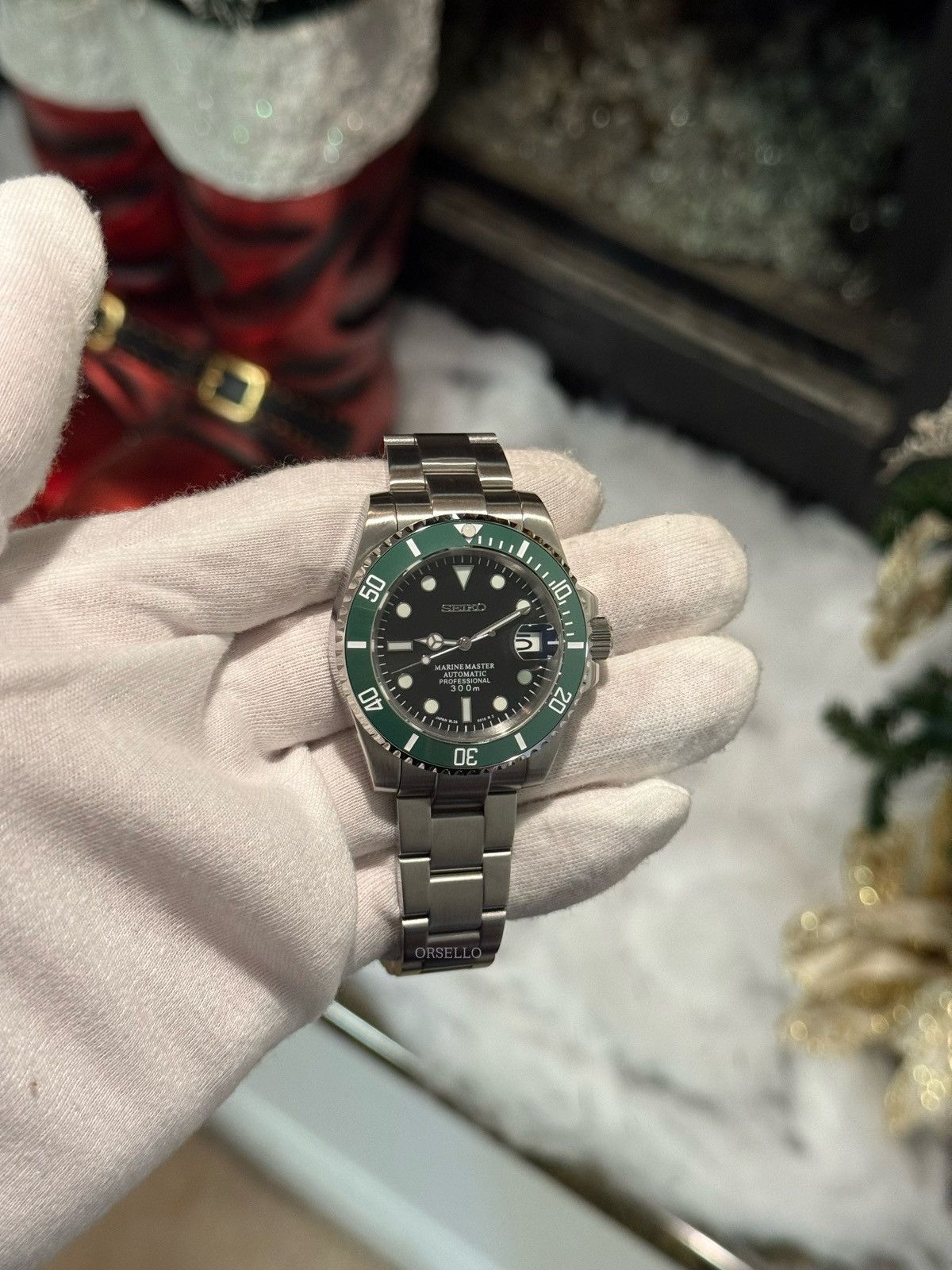 Seiko Seiko mod watch submariner starbucks 40mm Size ONE SIZE - 4 Thumbnail