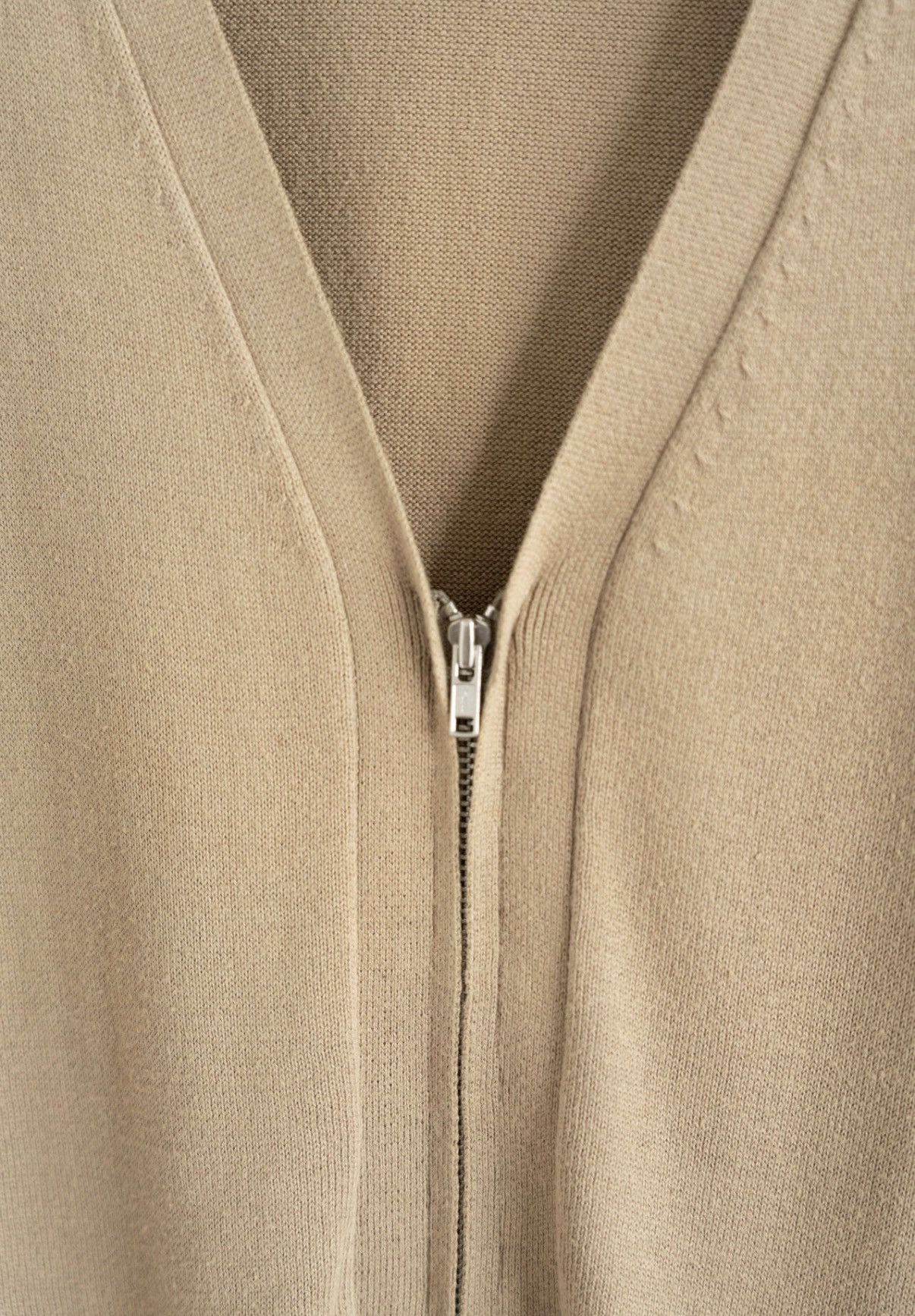 Yohji Yamamoto Yohji Yamamoto 05ss Camel Zip-Up Knit Cardigan K4 Size US L / EU 52-54 / 3 - 3 Thumbnail