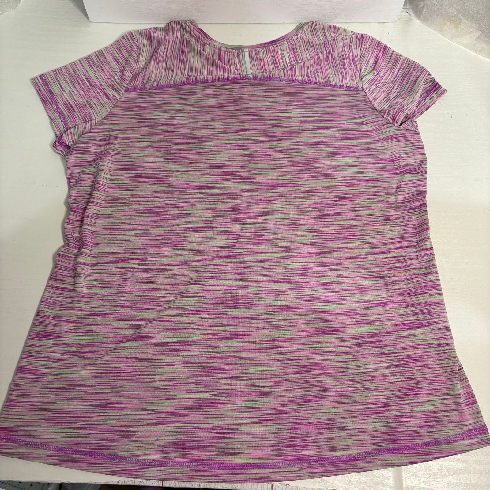 Tek Gear Tek Gear DryTek Space Dye Purple Pink Athletic Tee XL Size XL / US 12-14 / IT 48-50 - 9 Thumbnail