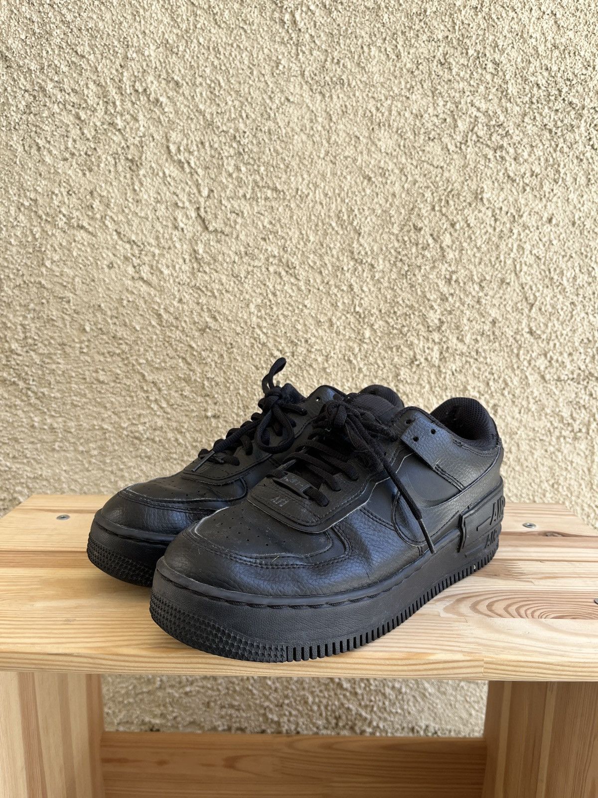 Nike Nike Air Force 1 Low Shadow Triple Black Women’s Size 8 Size US 8 / IT 38 - 5 Thumbnail
