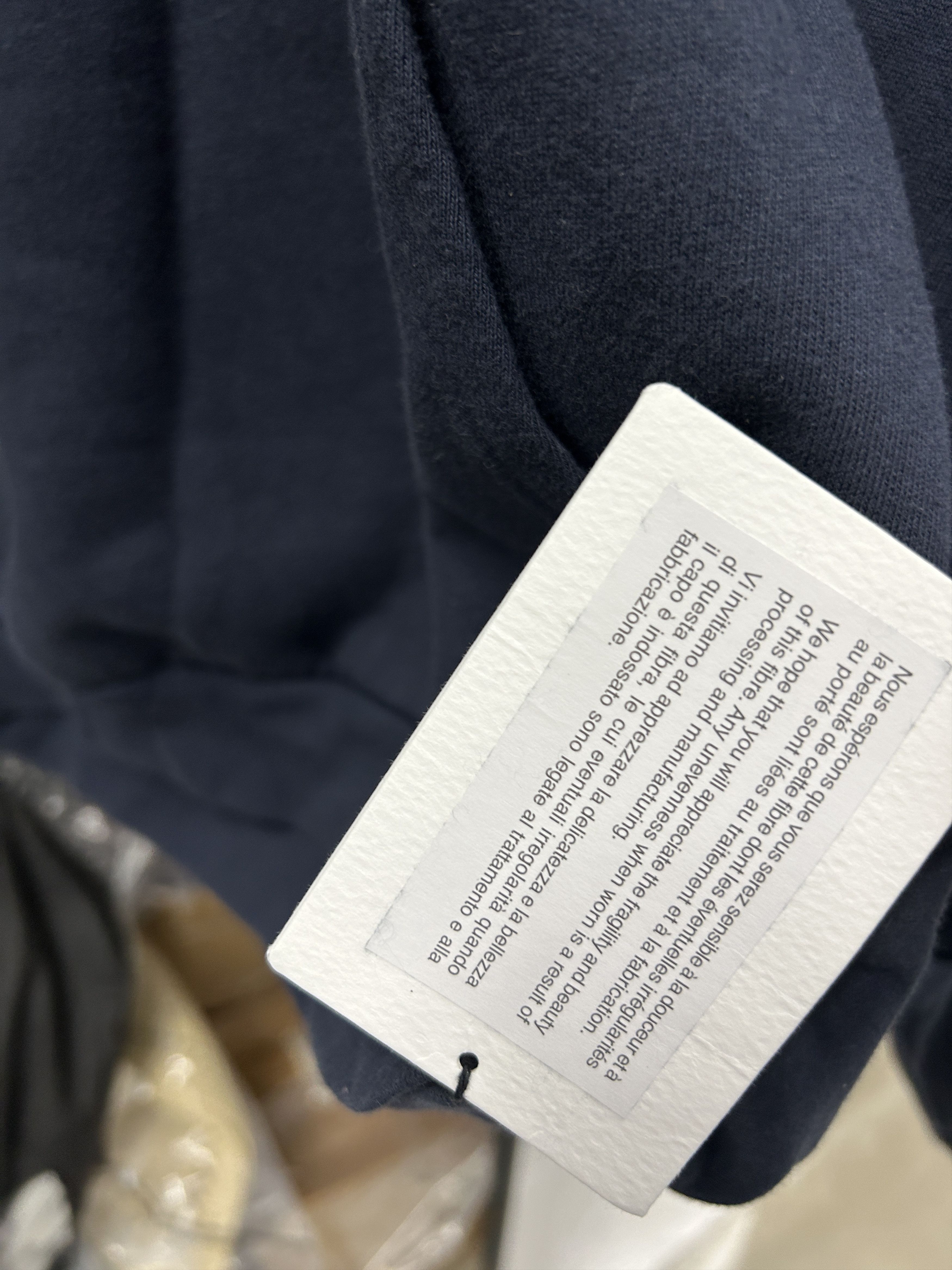 Balenciaga Balenciaga 2018 Campaign Logo Navy Hoodie Pullover Size US XL / EU 56 / 4 - 5 Thumbnail