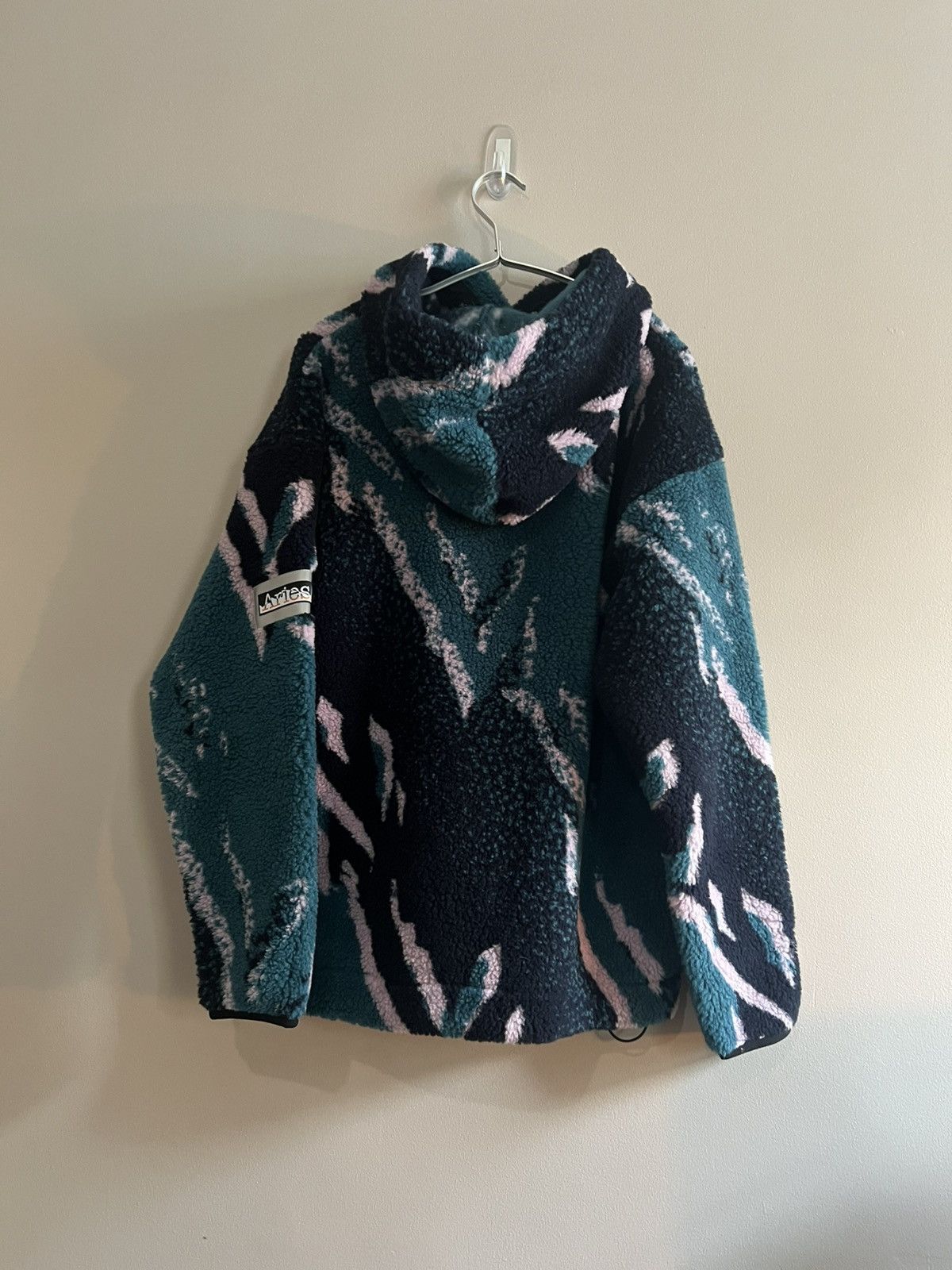 Aries Aries Oversized Jacquard Fleece Hoodie UNISEX Size US XS / EU 42 / 0 - 5 Thumbnail