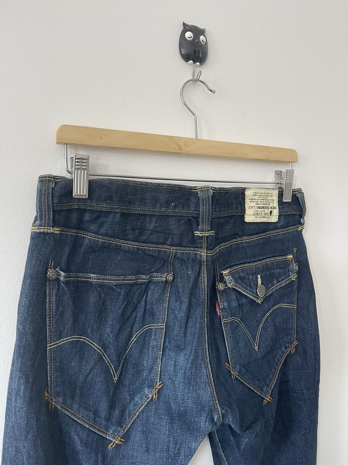 Levi's Vintage Clothing Rare Vintage LEVIS ENGINEERED JEANS June 9th 1999 Twist Leg Size 29" - 4 Thumbnail