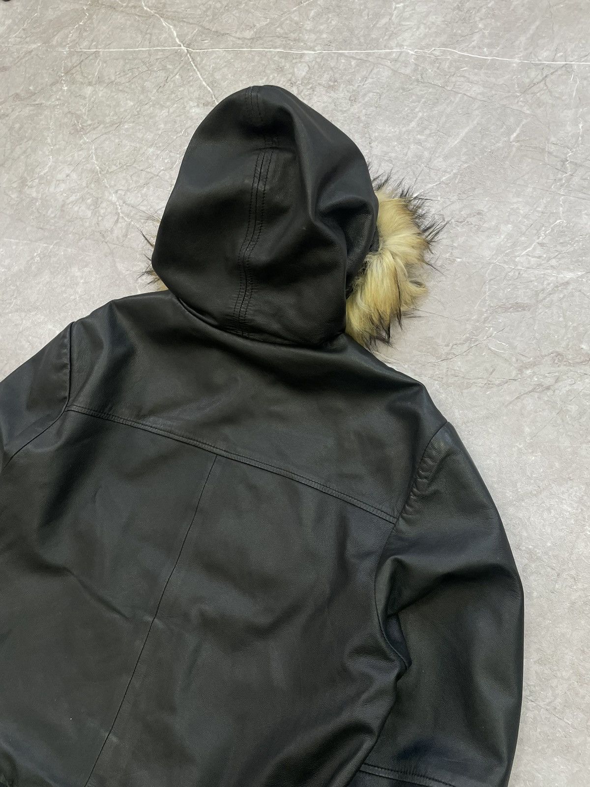 Hysteric Glamour × If Six Was Nine Avant Garde If Six Was Nine Style LEATHER Jacket fur Hood Size US M / EU 48-50 / 2 - 14 Thumbnail