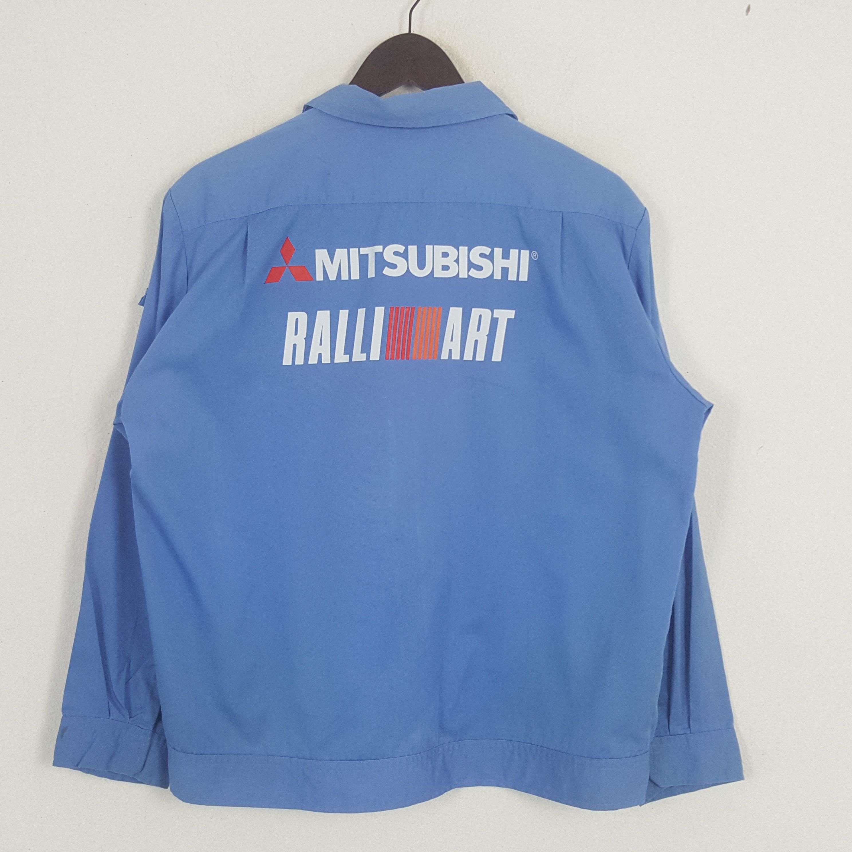 Japanese Brand × Vintage Vintage Mitsubishi Ralliart Racing Custom Art Uniform Jacket Size US L / EU 52-54 / 3 - 1 Thumbnail