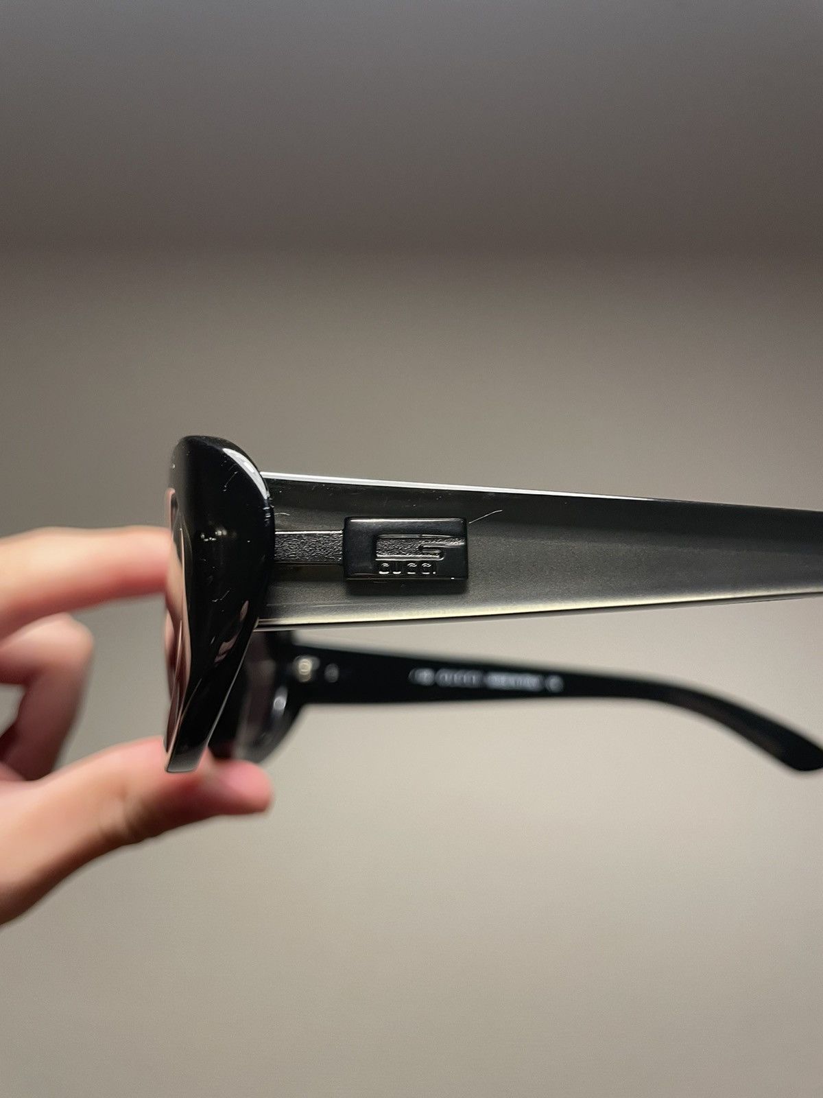 Gucci GUCCI CLEAR BLACK SUNGLASSES Size ONE SIZE - 1 Thumbnail