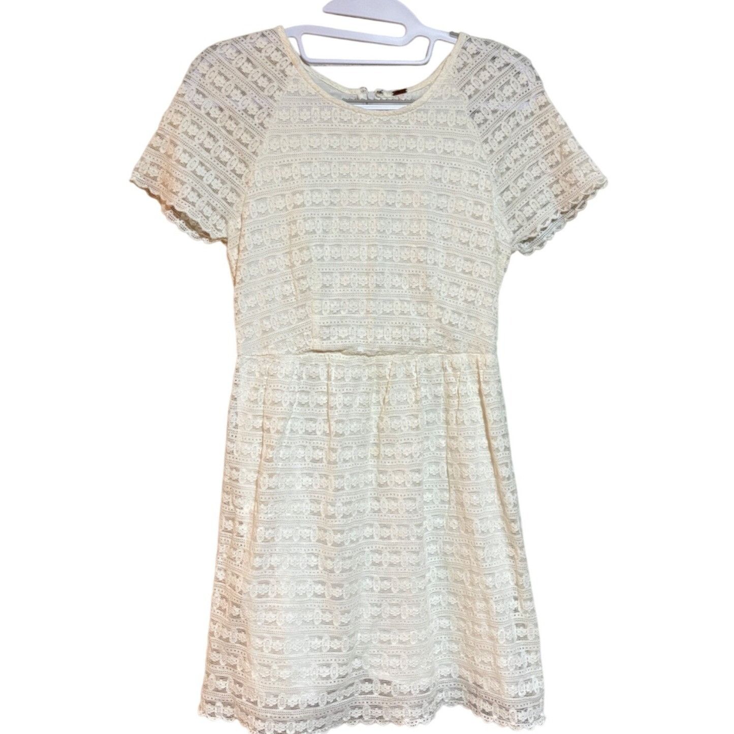 H&M H&M Women’s Lace Mini Dress S – Cottagecore Clean Girl Light Size S / US 4 / IT 40 - 2 Thumbnail