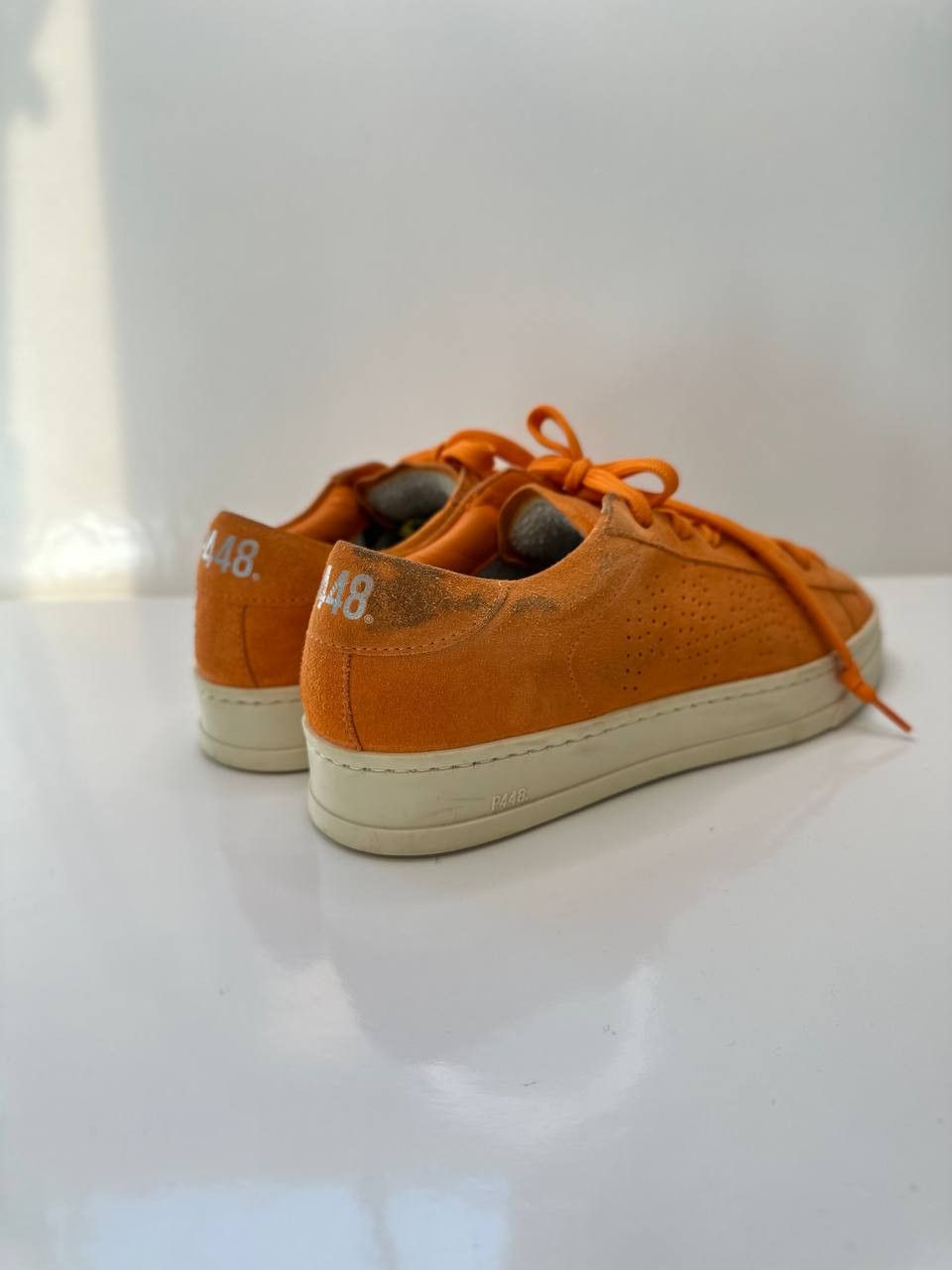 P448 P448 Jack Suede Orange Low Top Sneakers & Trainers US 6.5 Size US 6.5 / IT 36.5 - 9 Thumbnail