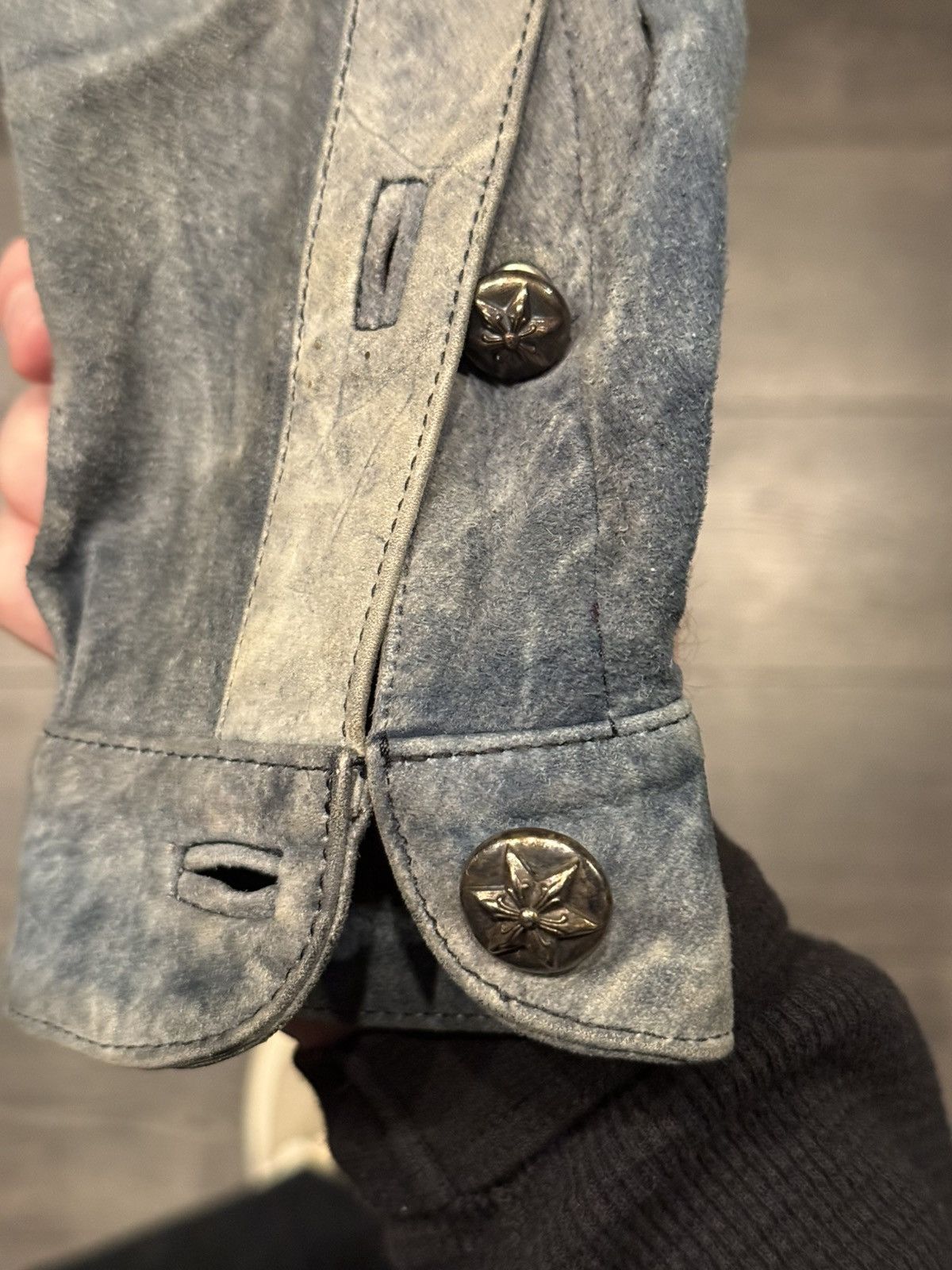 Chrome Hearts 1/1 Chrome Hearts leather shirt « sky blue » size L Size US L / EU 52-54 / 3 - 9 Thumbnail