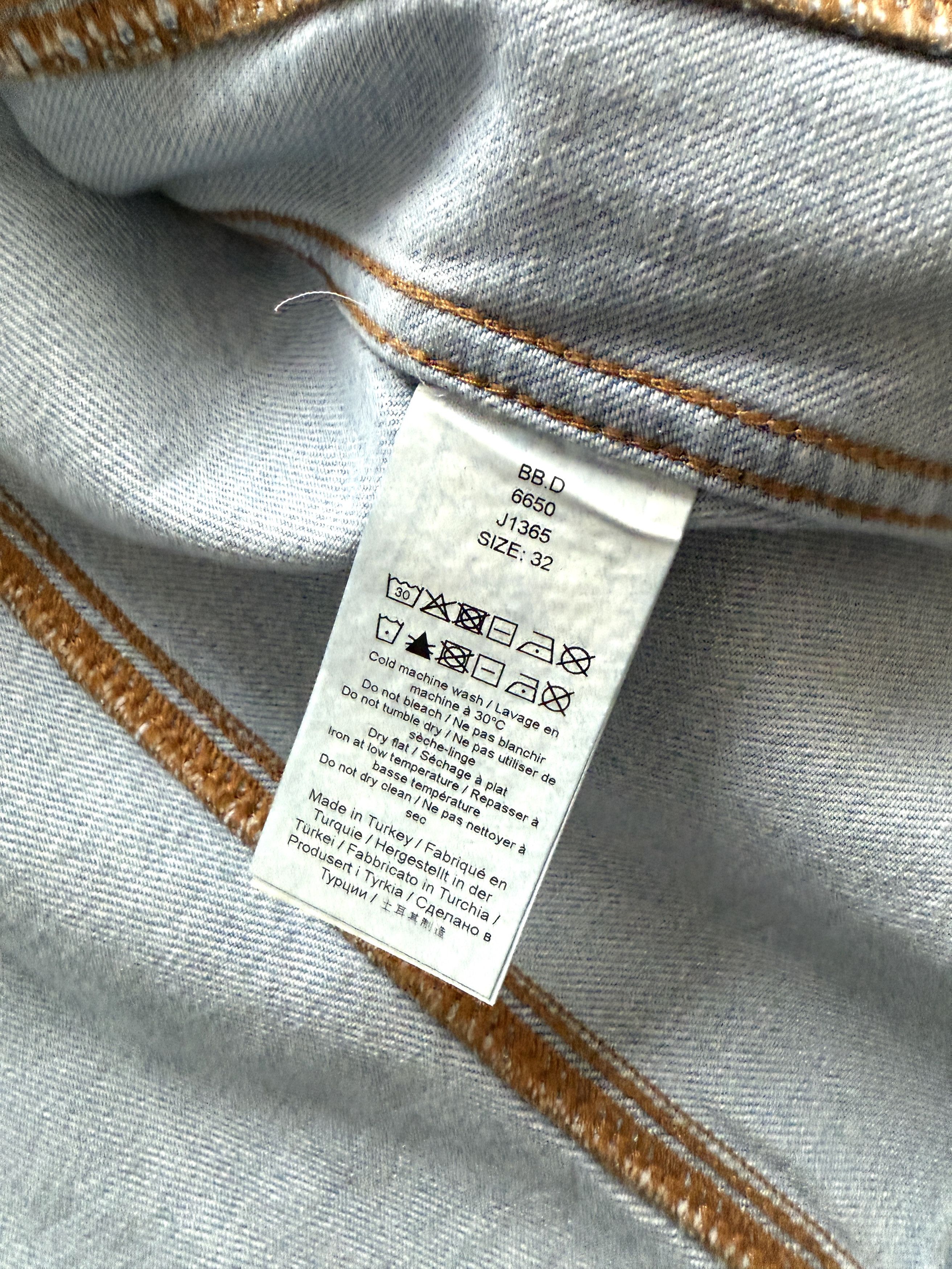 Ganni USD595 GANNI BLUE FOIL DENIM JACKET Size XS / US 0-2 / IT 36-38 - 7 Thumbnail