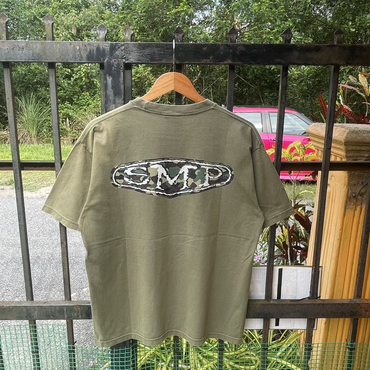 Welcome Skateboards 🔥Vintage 90s SMP Skateboard Camo Box Logo Sun Faded Tee Size US L / EU 52-54 / 3 - 1 Thumbnail