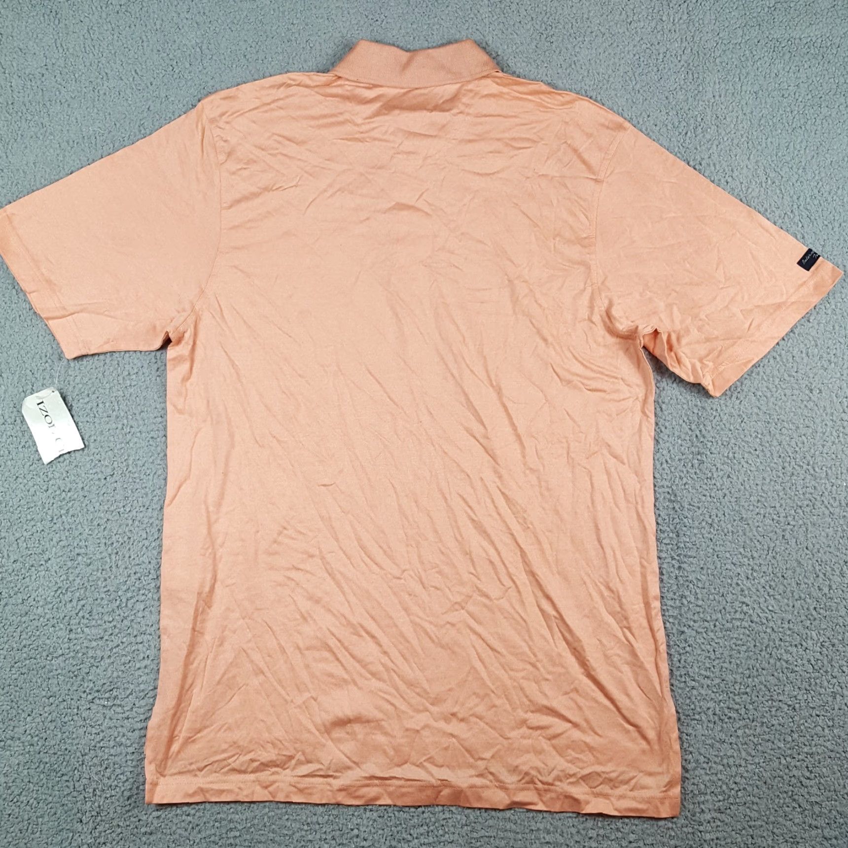 Izod VINTAGE IZOD Polo Shirt Men's L Golf Collared Short Sleeve Pullover Peach Pink 90s Preppy Beach Grunge Rock Classic Summer Spring Casual Workwear Size US L / EU 52-54 / 3 - 5 Thumbnail