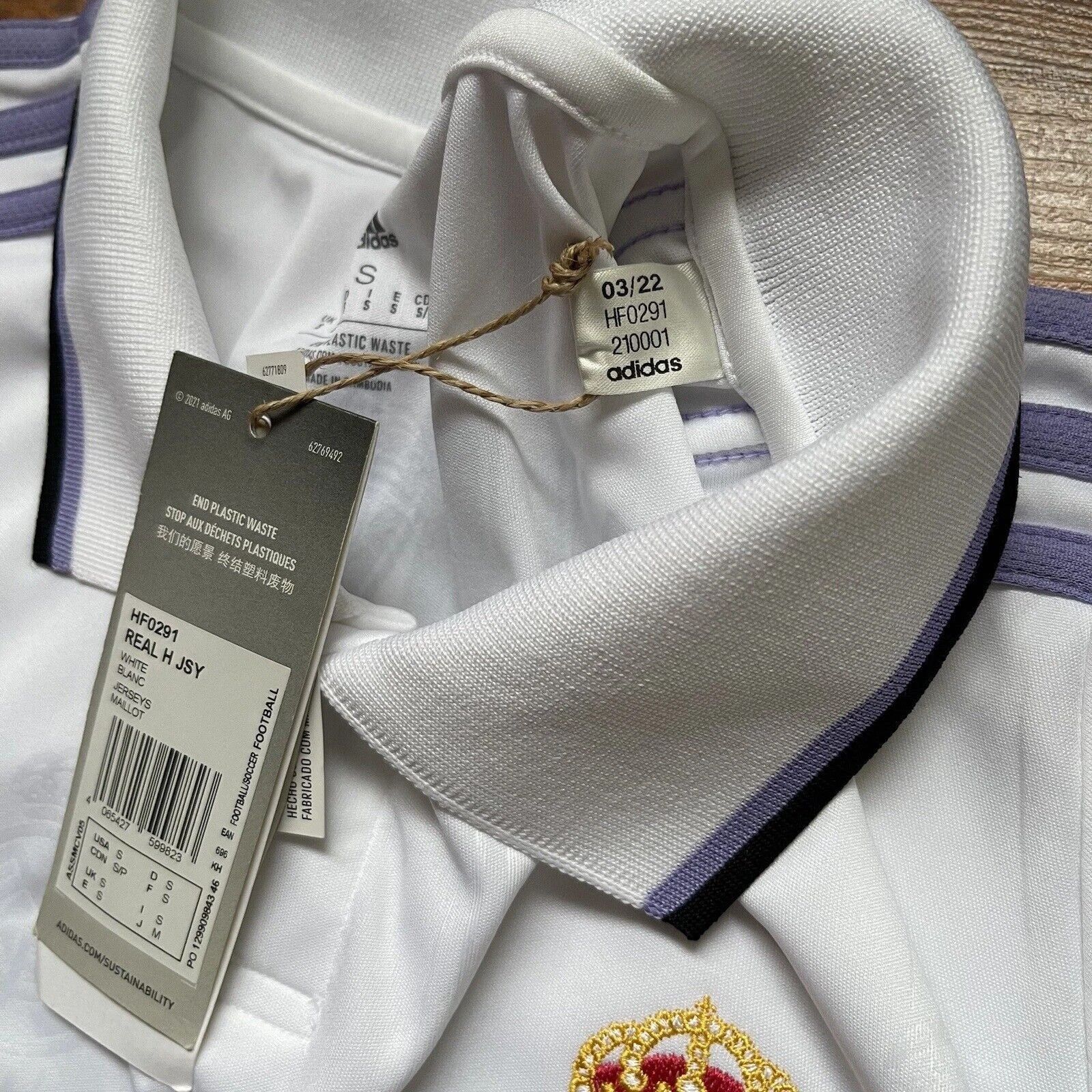 Adidas REAL MADRID ADIDAS 2022/2023 FOOTBALL HOME JERSEY #20 VINI Size US S / EU 44-46 / 1 - 7 Thumbnail