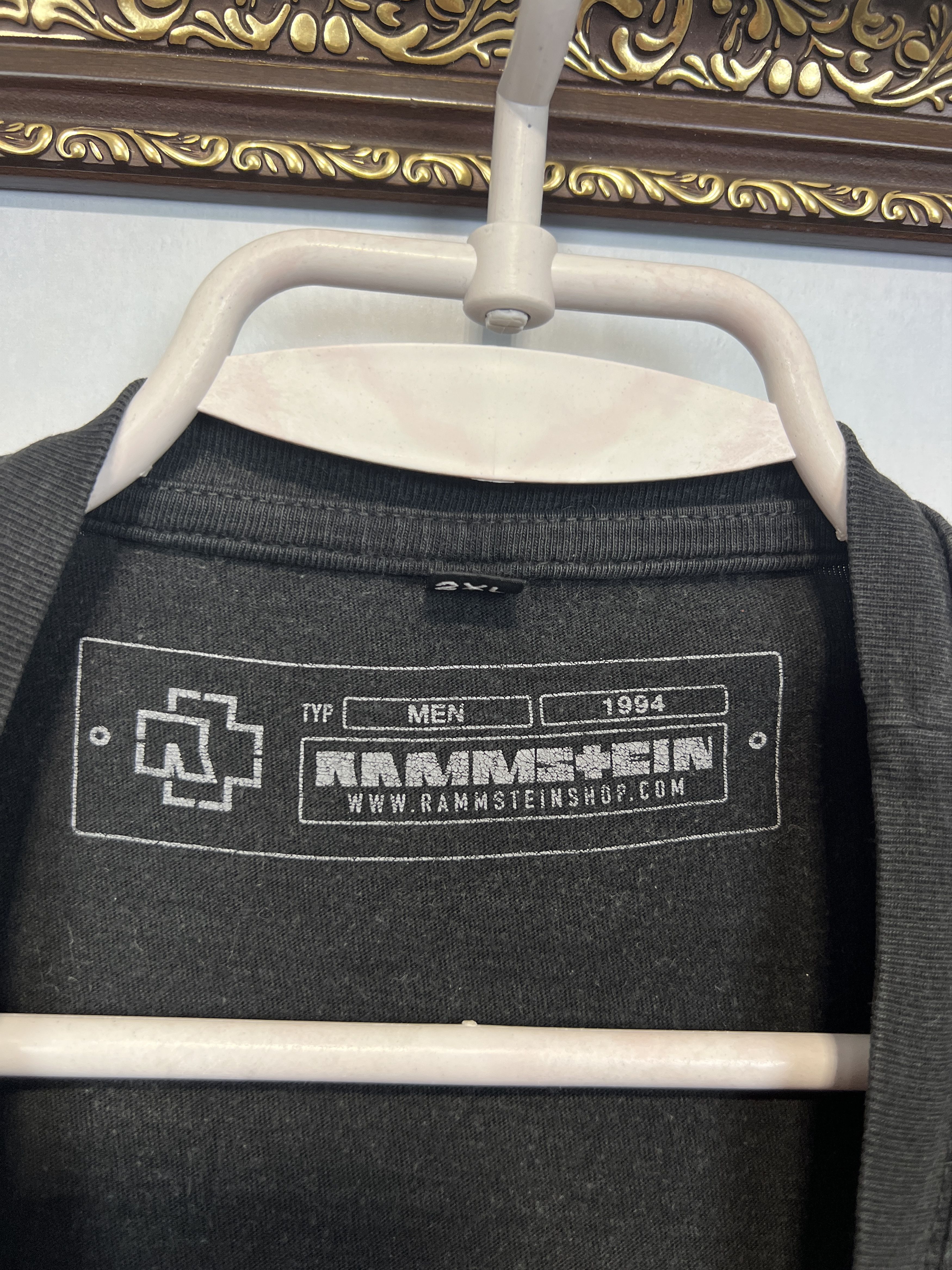 Vintage Rammstein In Ketten Band Shirt Over Print Tee Jersey Trikot Size US XXL / EU 58 / 5 - 7 Thumbnail
