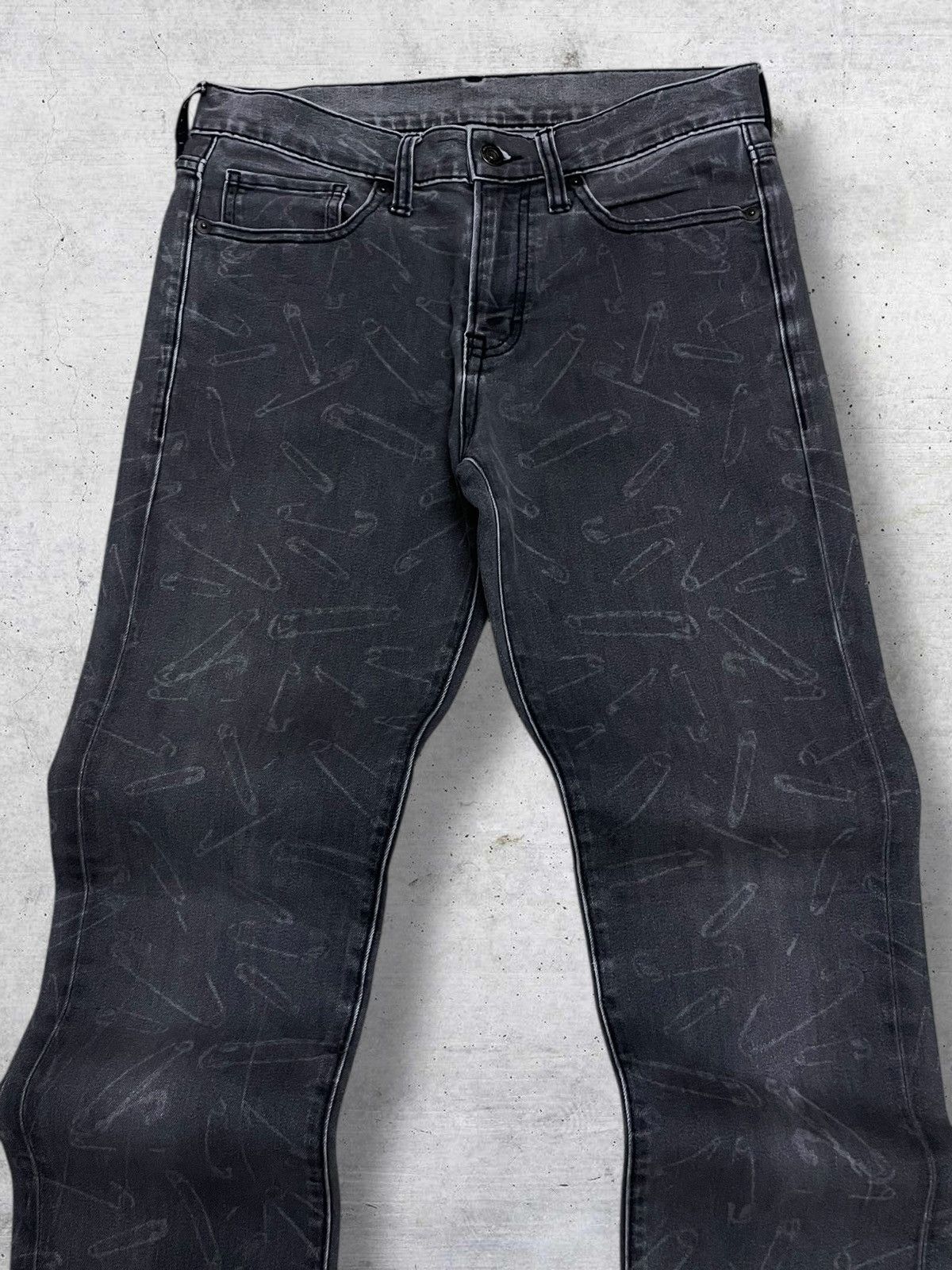 Japanese Brand SEMANTIC DESIGN 1990S JAPAN SAFETY PIN PUNK AESTHETIC DENIM Size US 29 - 5 Thumbnail