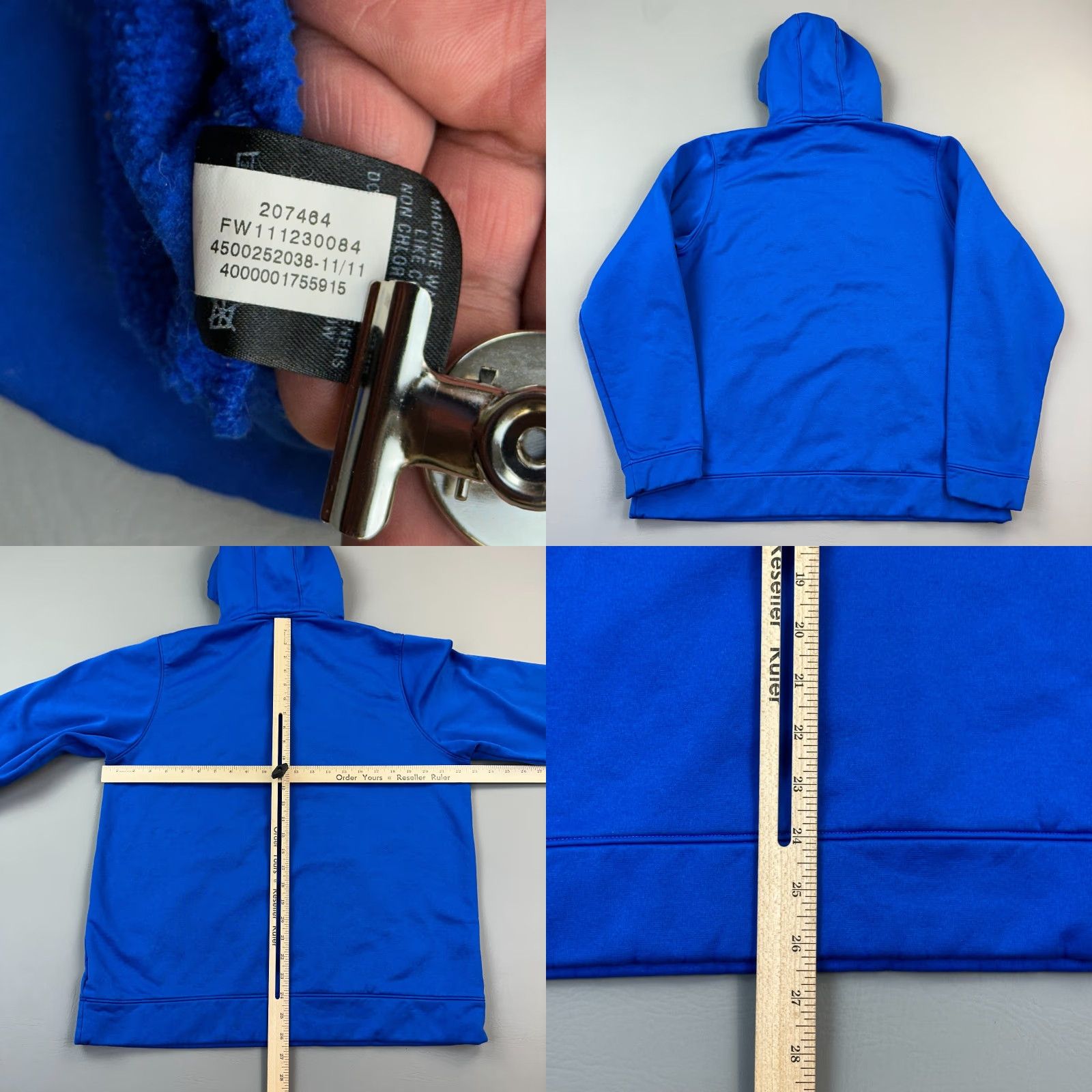 Under Armour Under Armour Hoodie Mens Large Blue UA Fleece Pullover Logo Graphic Embroidered Pocket Regular Knit Sweatshirt Size US L / EU 52-54 / 3 - 8 Thumbnail
