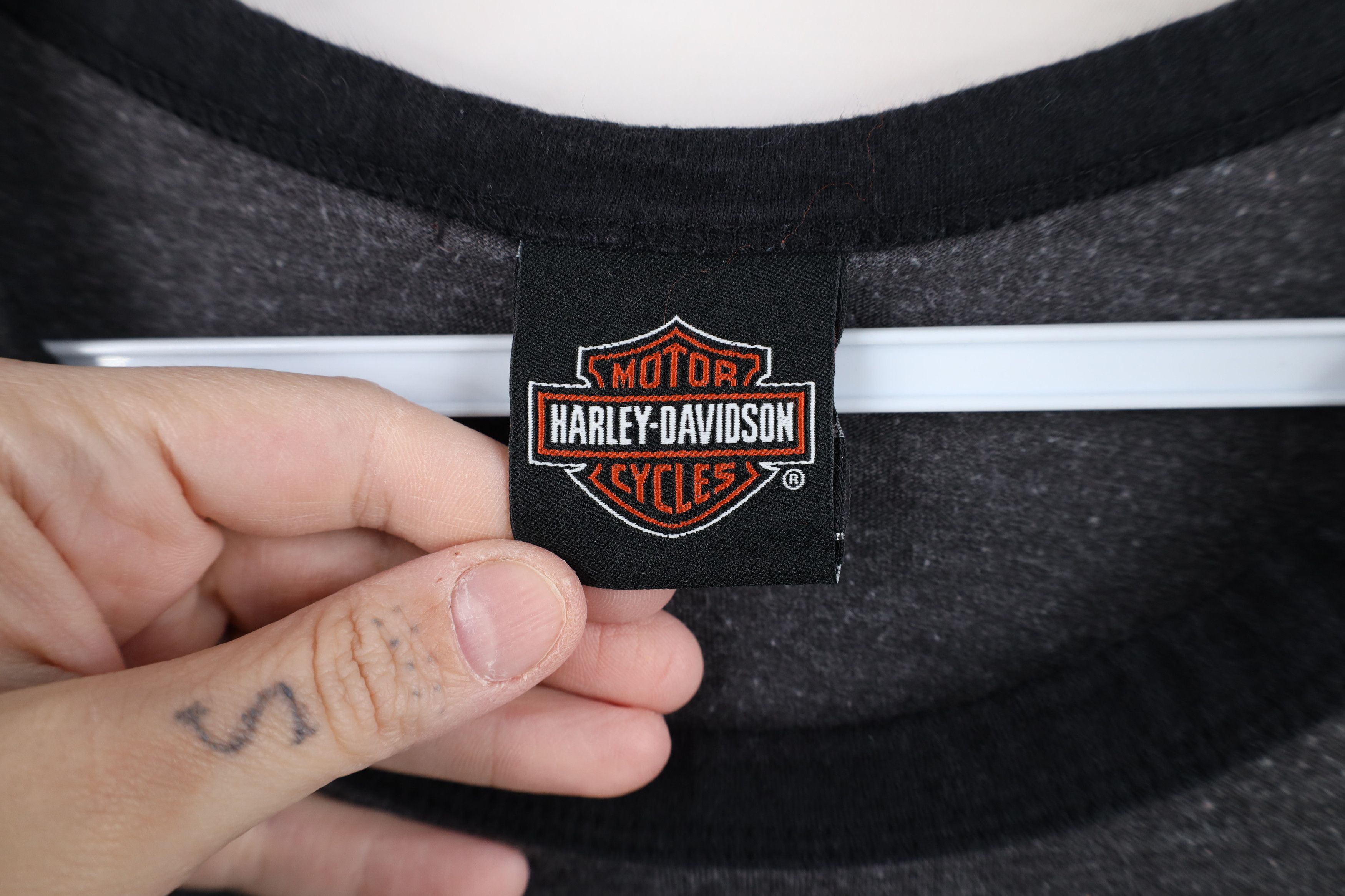 Harley Davidson Vintage Y2K Harley Davidson Jersey Knit Ringer T-Shirt Size L / US 10 / IT 46 - 8 Thumbnail