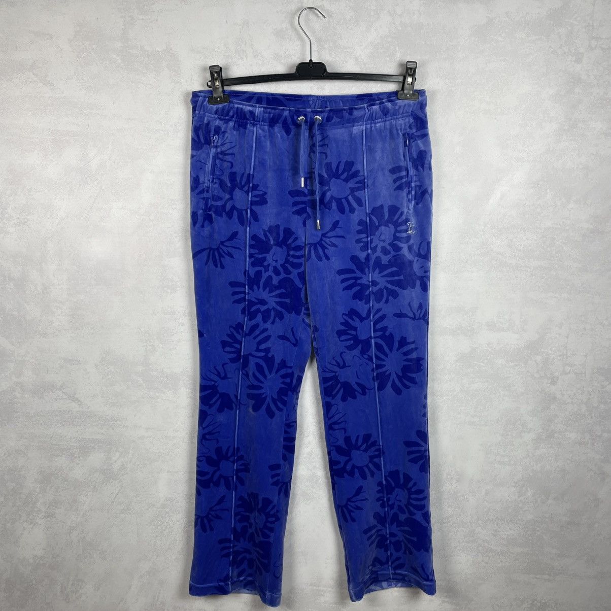 Juicy Couture Juicy Couture Tina Daisy Flowers Velour Track Pants Size XL Size 38" / US 16 / IT 52 - 3 Thumbnail