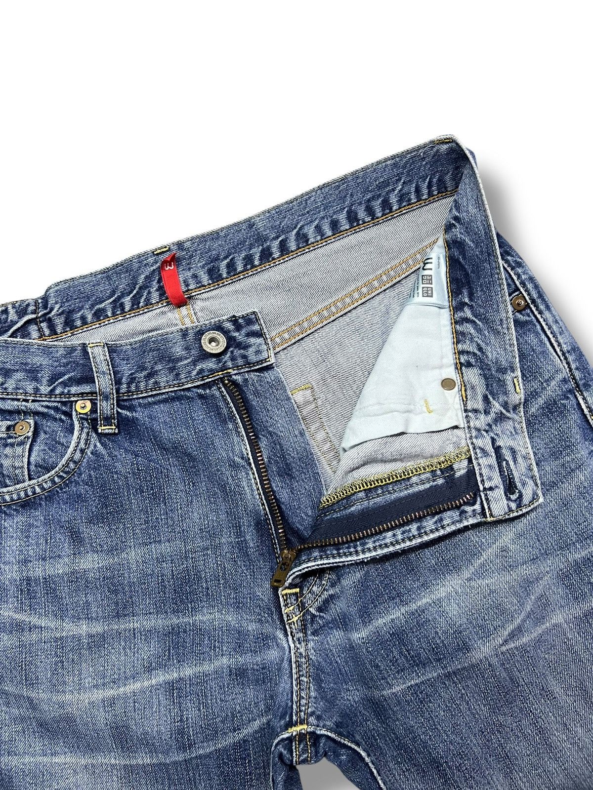 Uniqlo Loose Vintage Uniqlo UJ S002 - Faded Wash Jeans Size US 34 / EU 50 - 8 Thumbnail