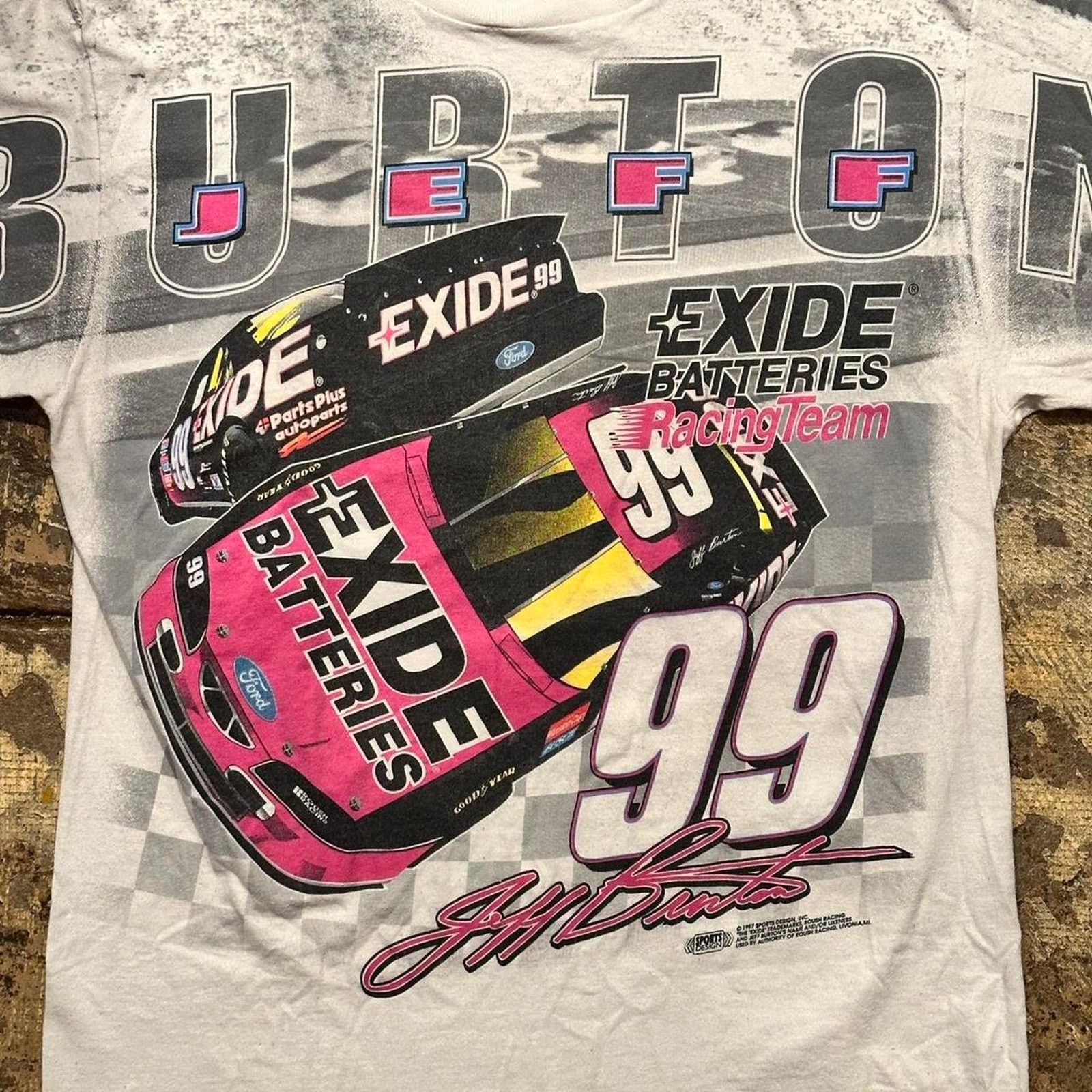 NASCAR Vintage 1999 nascar jeff burton Size US L / EU 52-54 / 3 - 3 Thumbnail