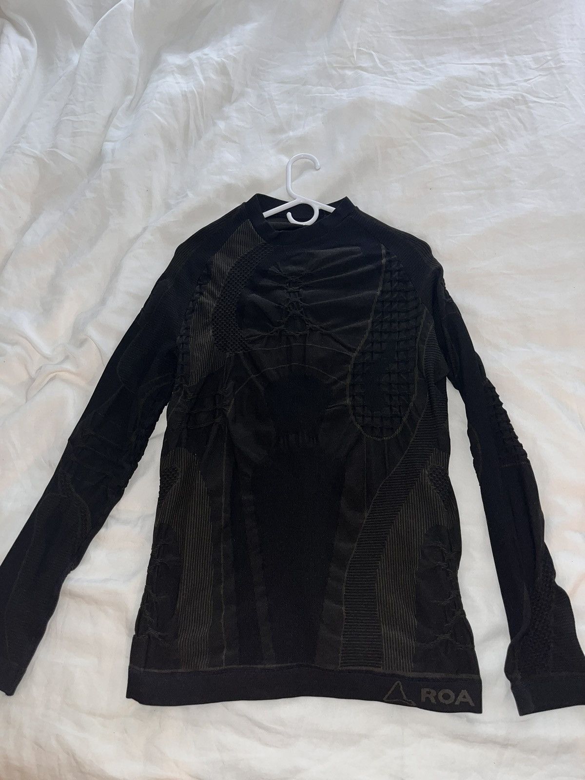 image of Roa Knitted Base Layer Top in Black, Men's (Size XS)