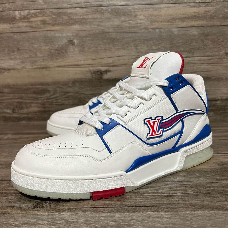 Louis Vuitton Louis Vuitton Trainer Tricolor Fashion Sneakers 0089 Size US 9.5 / EU 42-43 - 1 Thumbnail