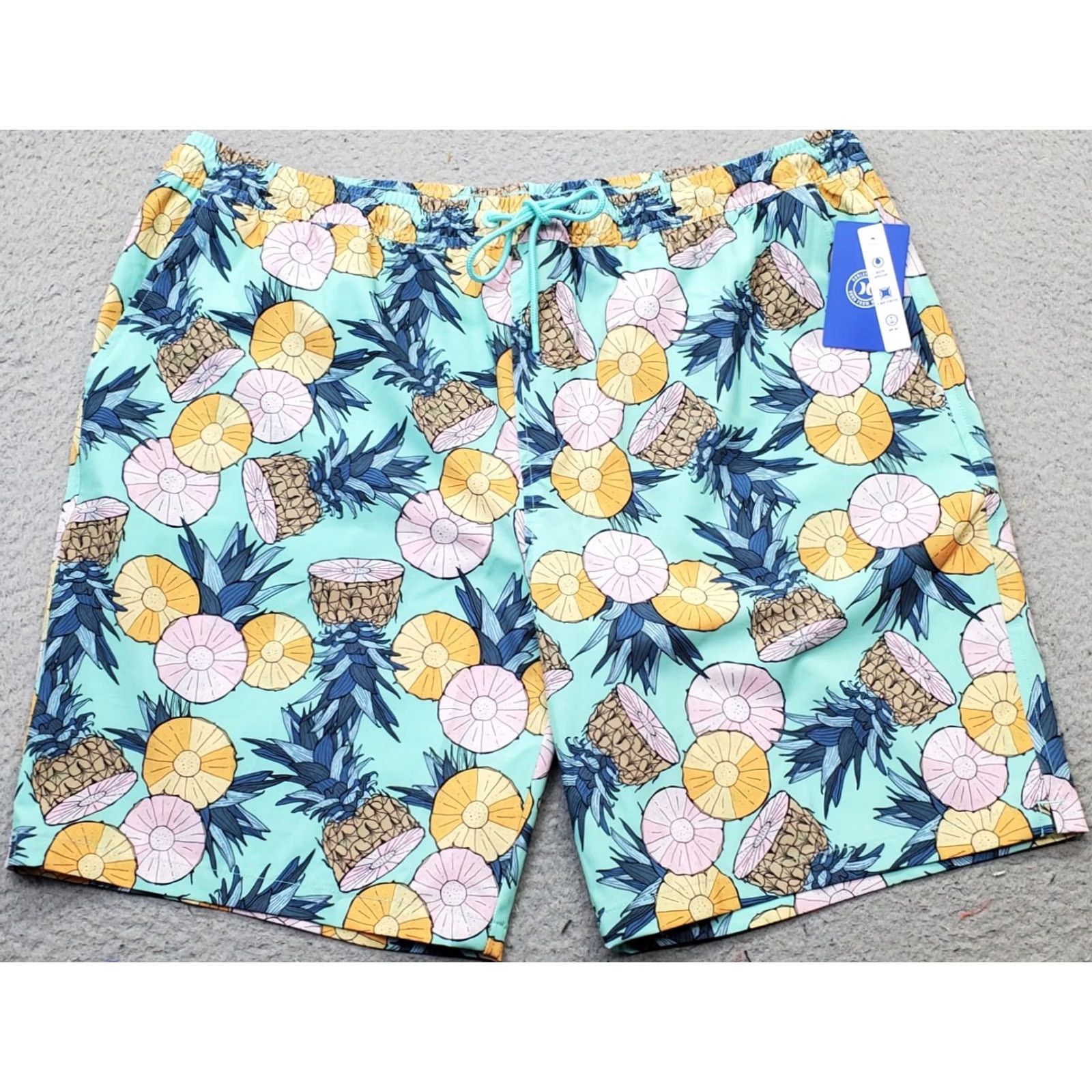 Hurley Hurley Mens XXL Pineapple Print Water-Repellent UPF 50+ Swim Trunk Shorts Trunks Bottom Coral? Multicolor No NWT Size US 39 - 2 Thumbnail