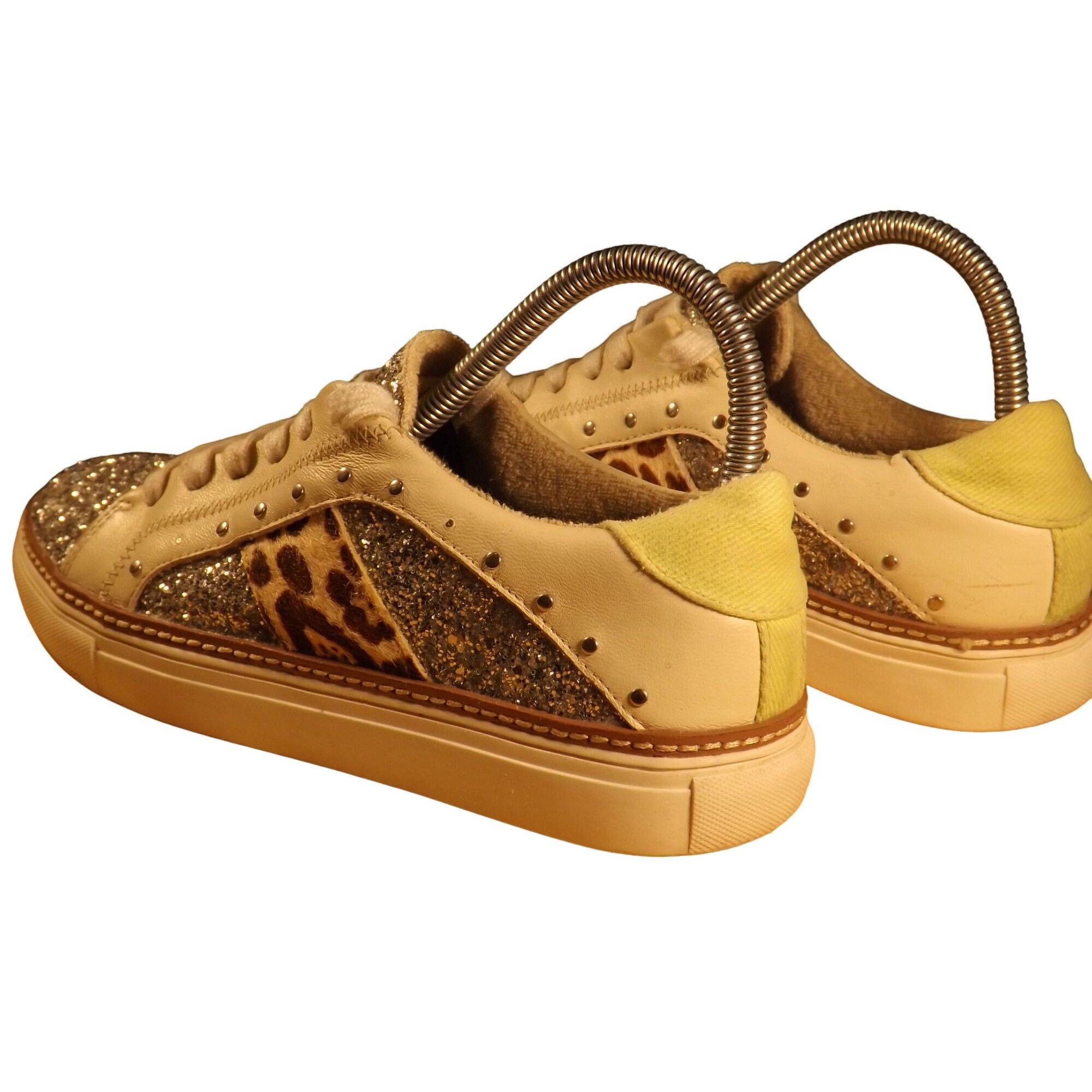 Other Crown Vintage Sneakers Women Sz 7.5 Lace Up Multi Print Boho Size US 7.5 / IT 37.5 - 2 Thumbnail