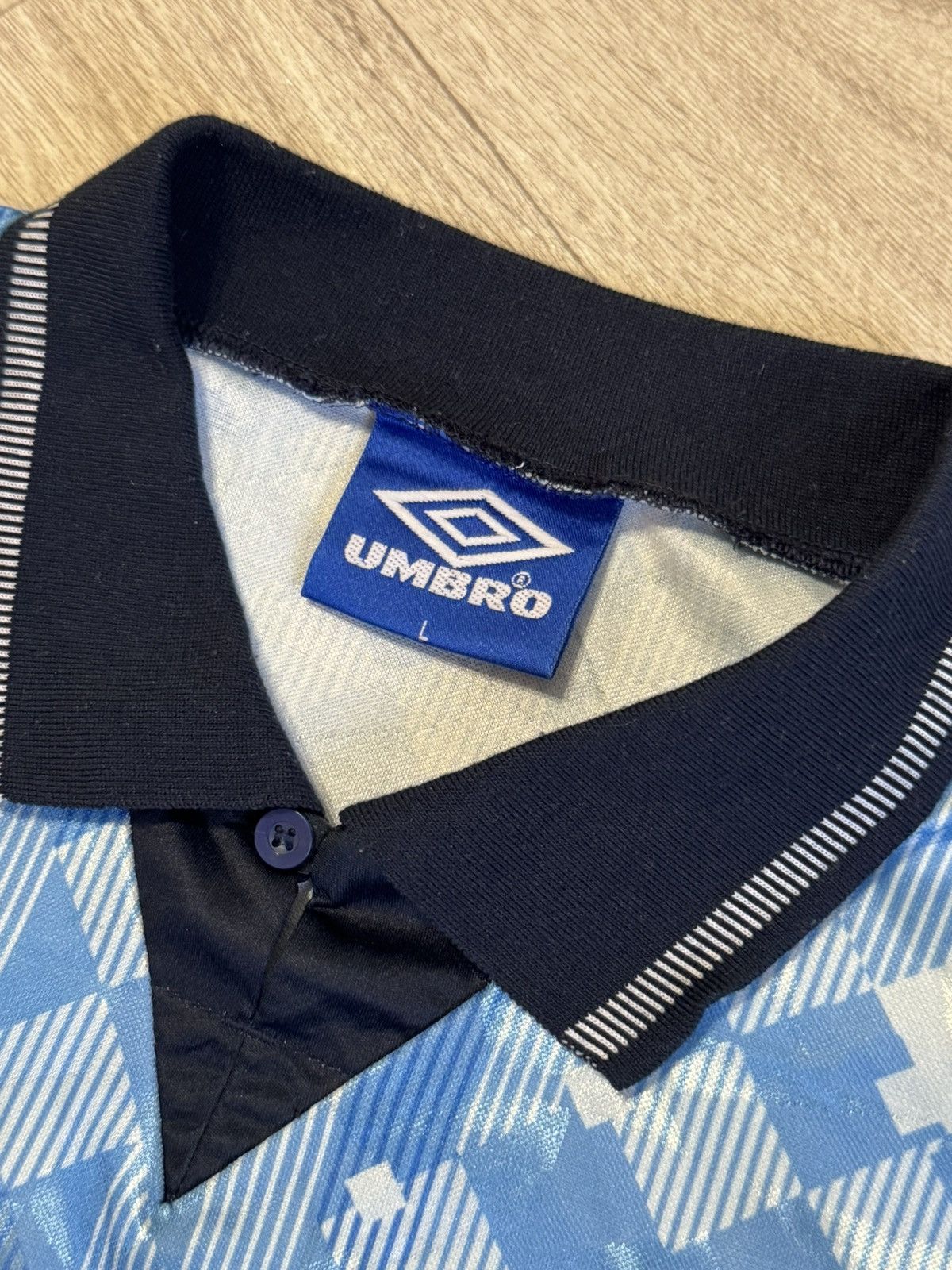 Umbro 🔷Rare Vintage Umbro England 1990/92 Soccer jersey🔷 Size US L / EU 52-54 / 3 - 5 Thumbnail