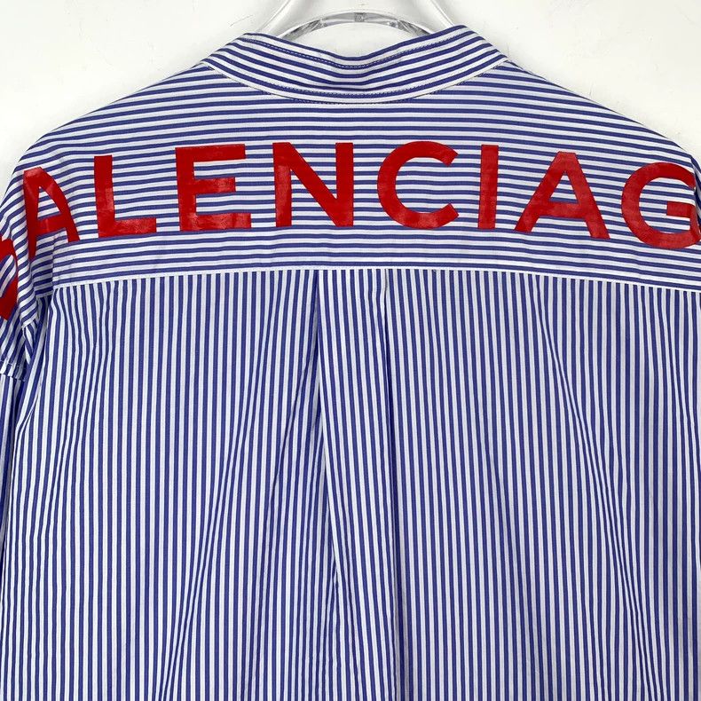 Other Balenciaga size 36 Blue striped logo monogrammed cotton la Size XS / US 0-2 / IT 36-38 - 5 Thumbnail
