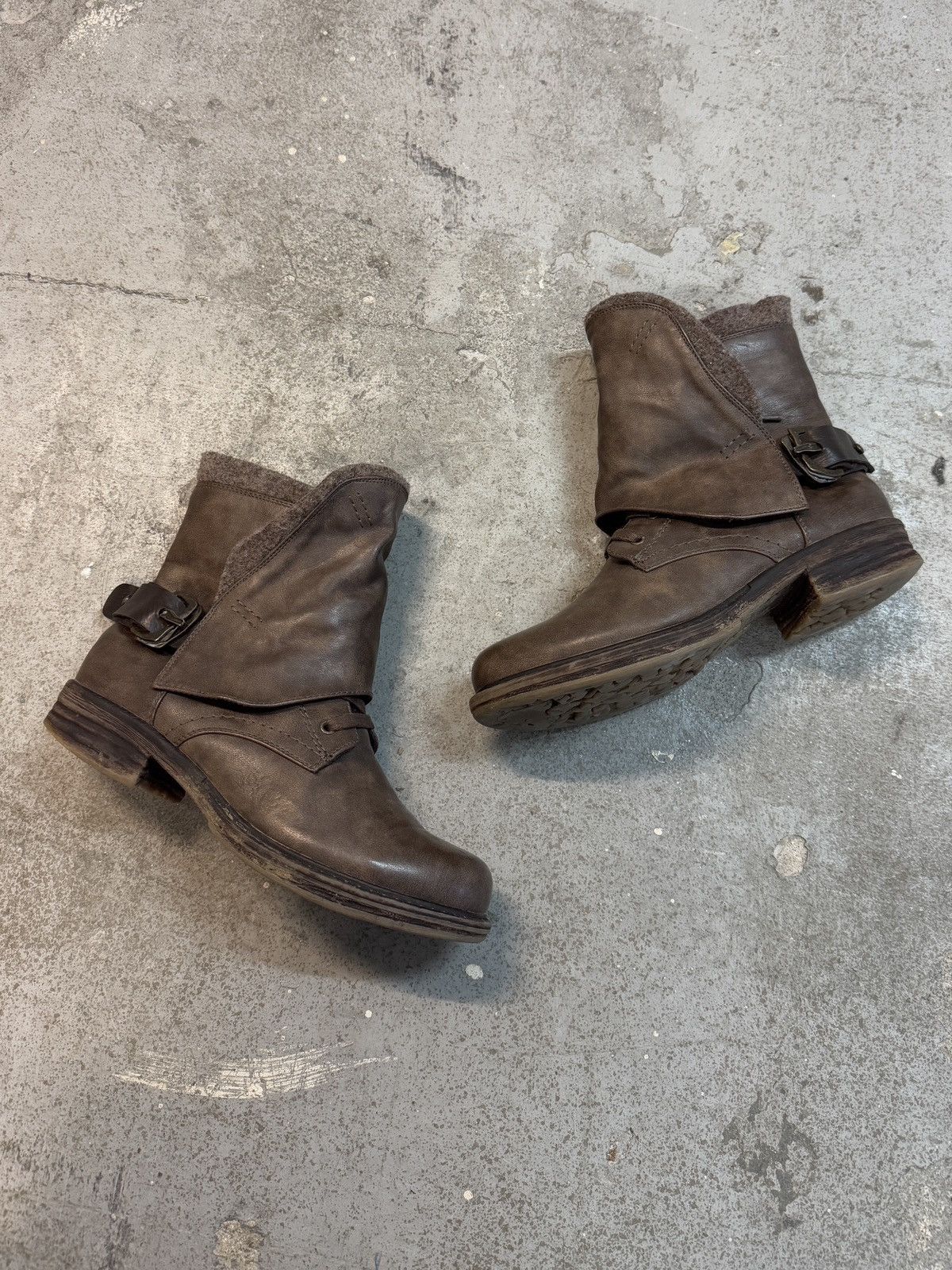 Vintage Vintage Leather Biker Boxer Boots Size US 8 / IT 38 - 1 Thumbnail
