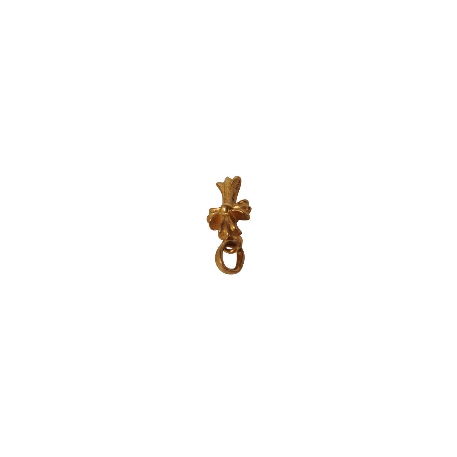 Chrome Hearts 22k Yellow Gold Baby Fat Cross Charm Necklace Size ONE SIZE - 5 Thumbnail