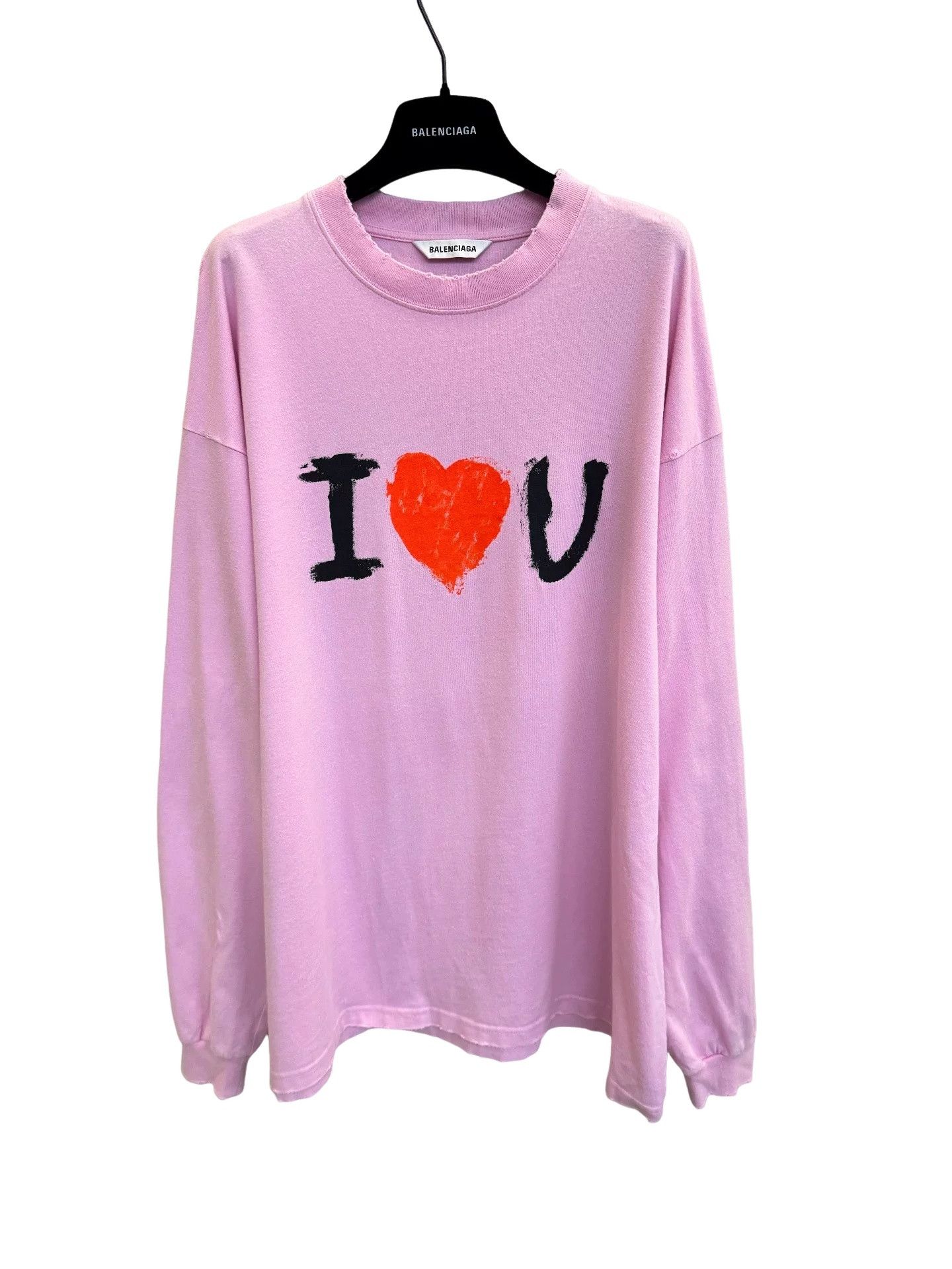 Balenciaga Balenciaga I Heart U Long Sleeve T-Shirt Size XS Size US XS / EU 42 / 0 - 1 Thumbnail