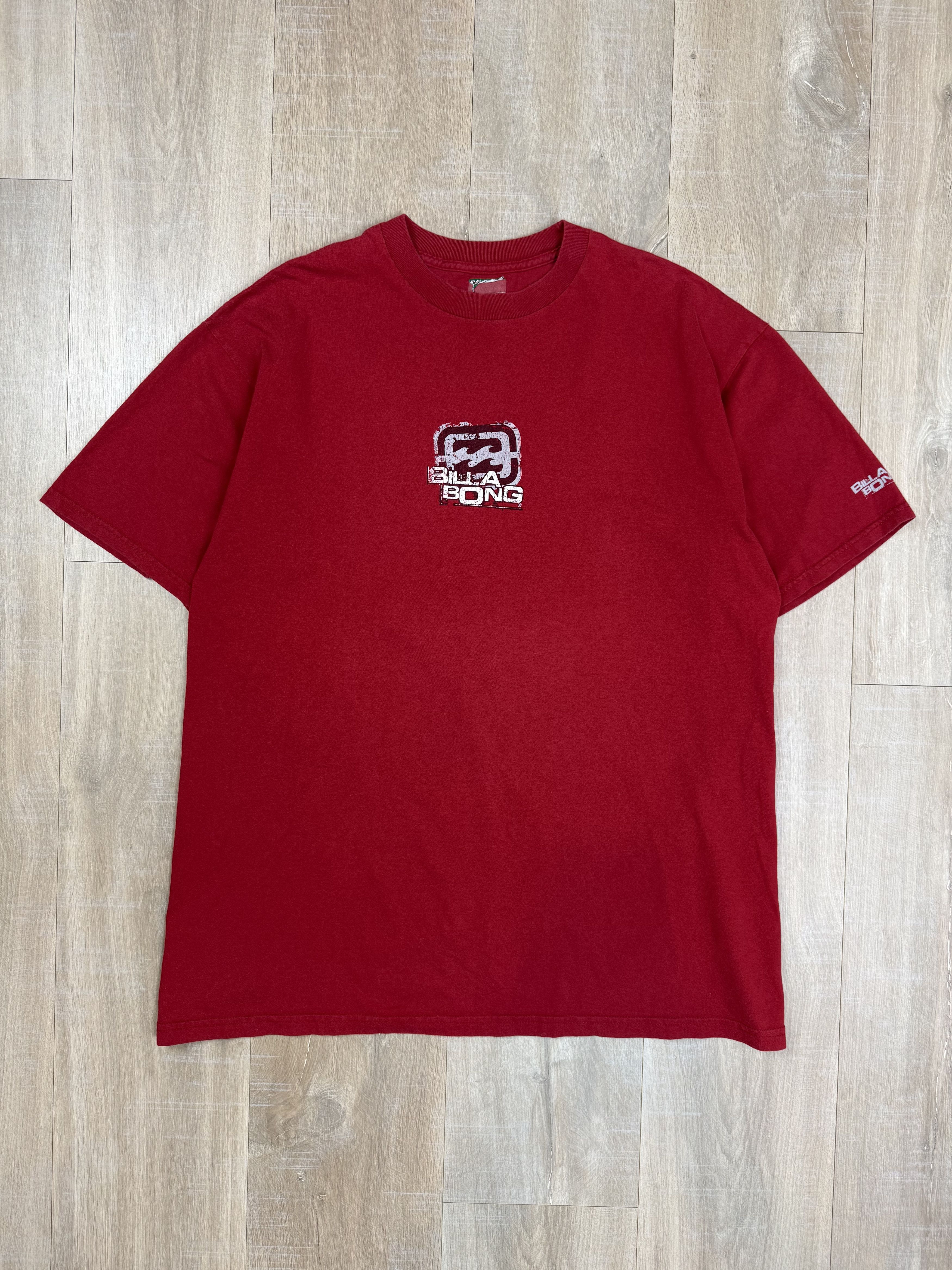 Billabong Vintage 90s Billabong Surf Style Graphic T-shirt Red Size US M / EU 48-50 / 2 - 4 Thumbnail