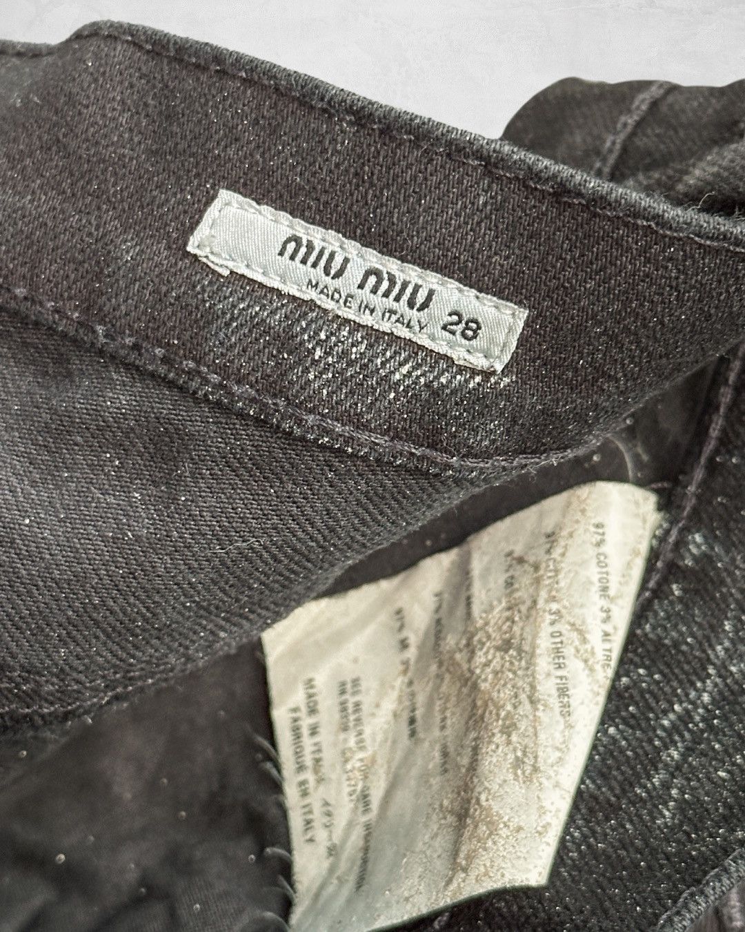 Miu Miu FW07 Overlock Stitch Slim Pants Size 30" / US 8 / IT 44 - 7 Thumbnail