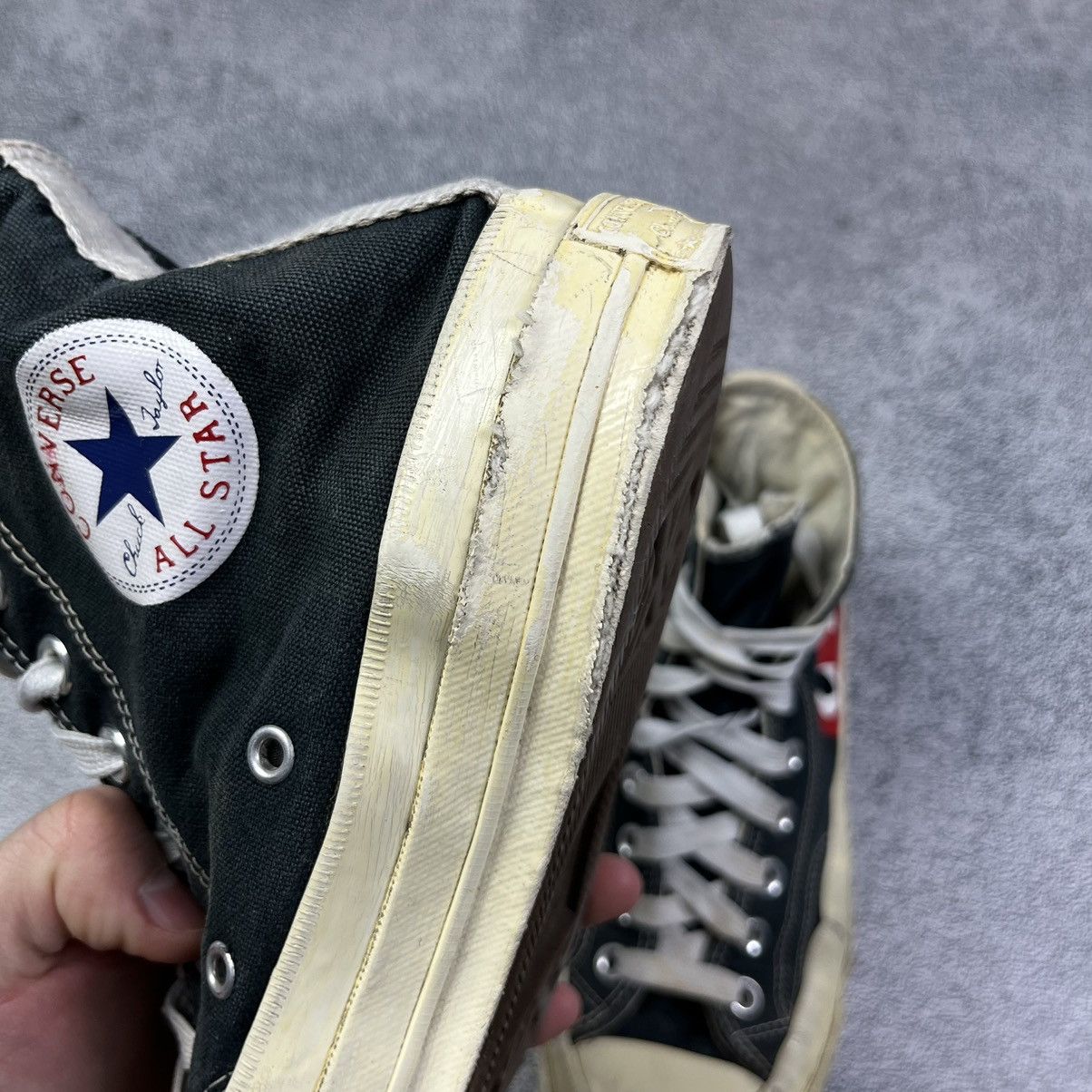 Converse × Comme des Garçons PLAY High Top Sneakers