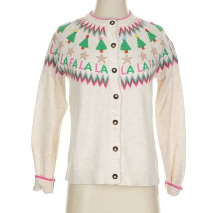 Boden New Boden Edie Fair Isle Alpaca Blend Holiday Cardigan Sweat Size S / US 4 / IT 40 - 10 Thumbnail