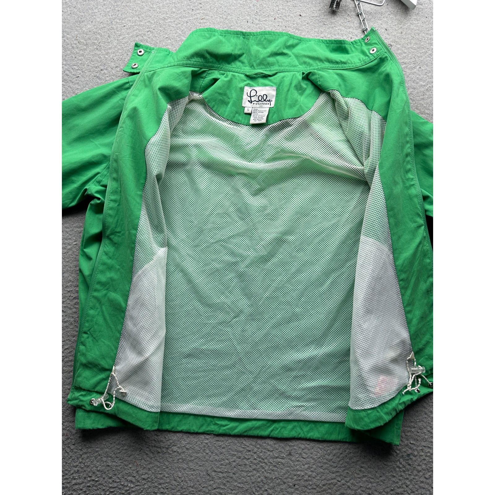 Lilly Pulitzer Lilly Pulitzer Windbreaker Mesh Lined Jacket Womens S Green Size S / US 4 / IT 40 - 12 Thumbnail