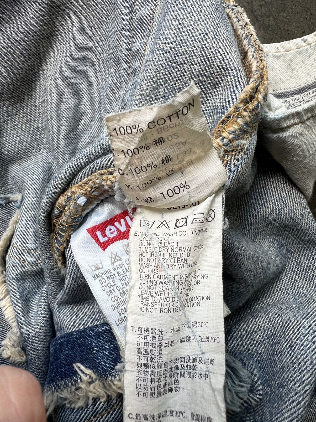 Levi's 2010 Levi’s 501 “Loved To Death” Denim Jeans Homer Campbell Size US 34 / EU 50 - 13 Thumbnail