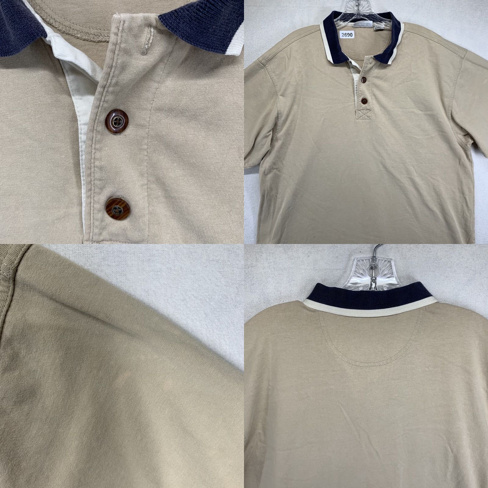 Vintage EXXON Mobil Polo Shirt Uniform Men XL Beige Short Sleeve Gas Station Oil Industry Size US XL / EU 56 / 4 - 8 Thumbnail