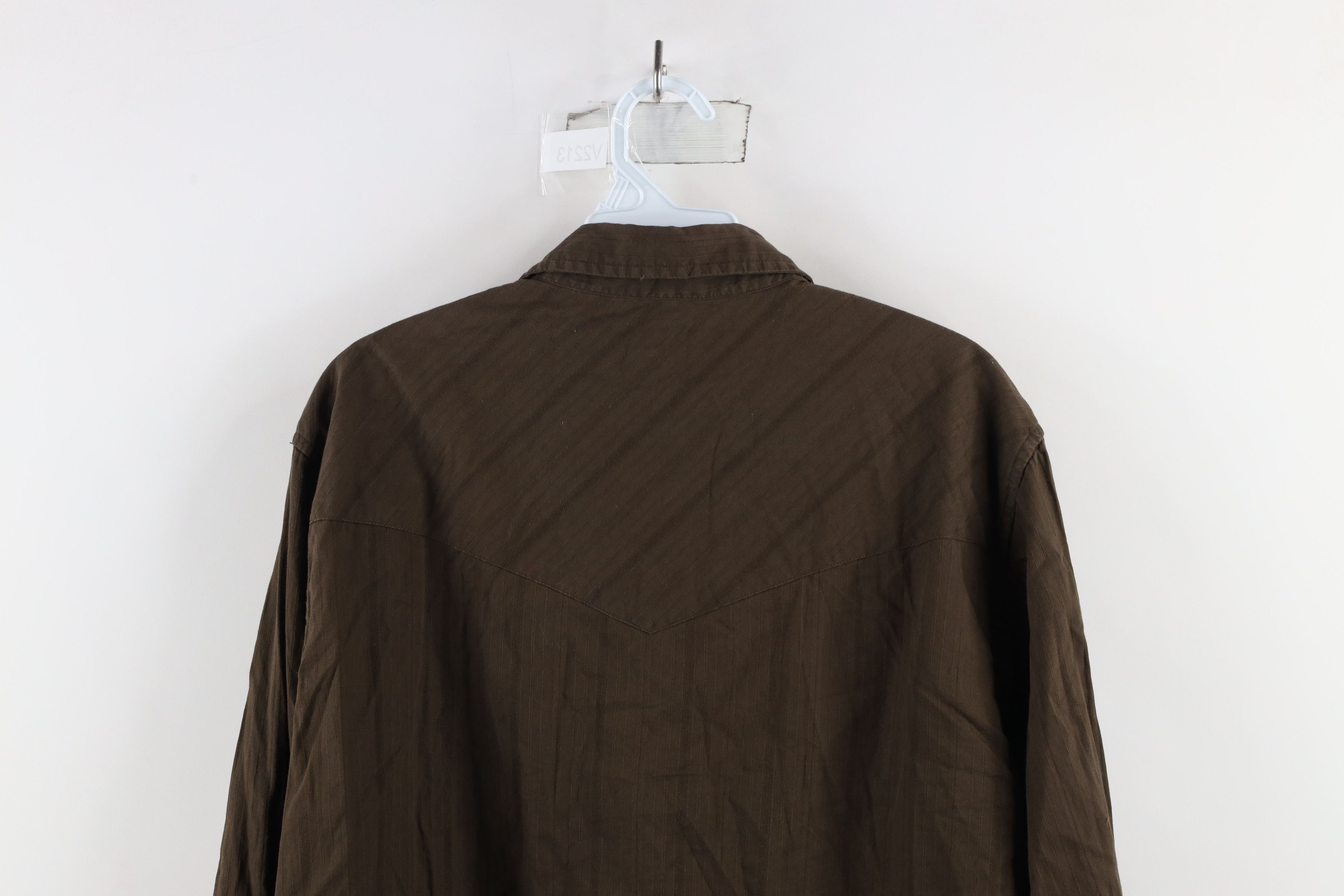 Guess × Vintage Vintage 90s Guess Striped Western Rodeo Snap Button Shirt Size US L / EU 52-54 / 3 - 11 Thumbnail
