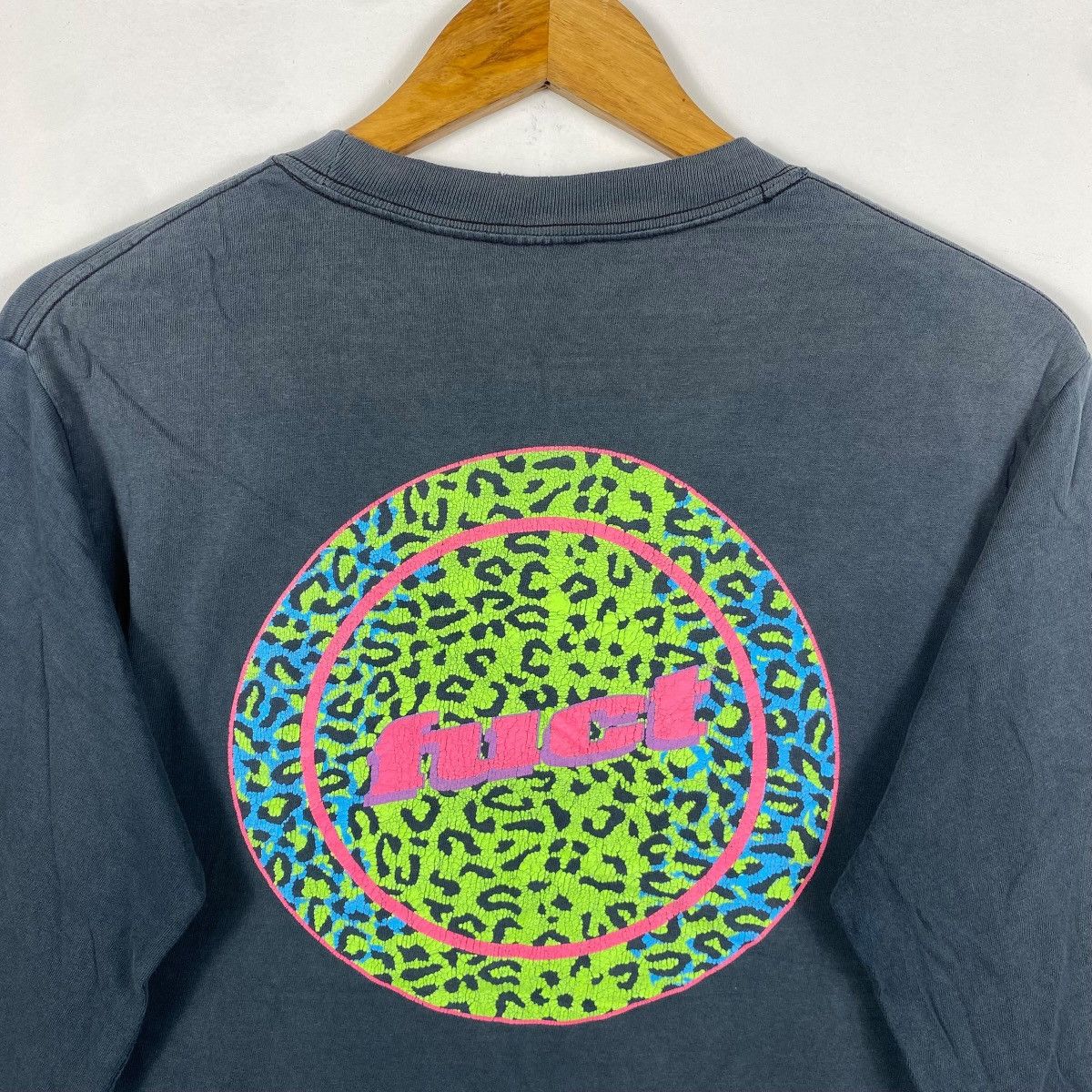 FUCT Vintage 00's FUCT Big Logo Graphic Faded Longsleeve Tee Size US S / EU 44-46 / 1 - 2 Thumbnail