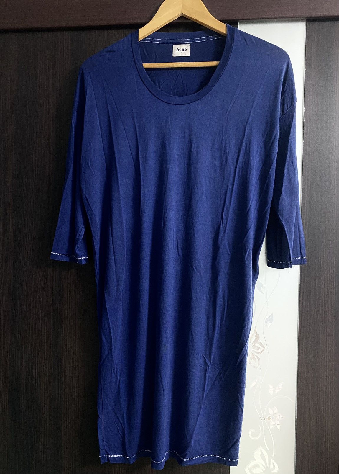 Acne Studios Women Vintage AW09 Acne Studios Babe Lyocell Navy Midi Dress Size M / US 6-8 / IT 42-44 - 2 Thumbnail
